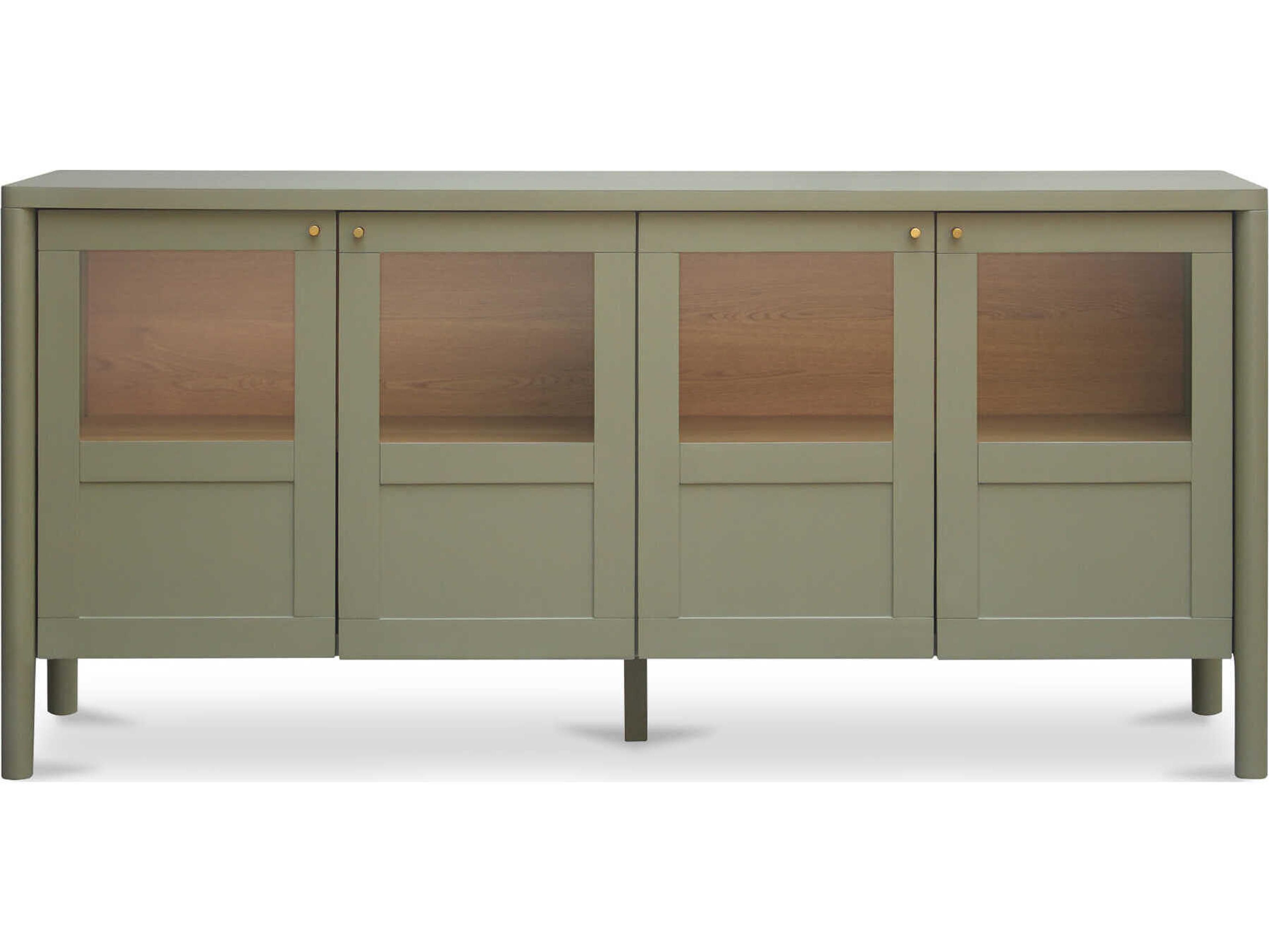 Moe's Home Hannah 72" Oak Wood Green Sideboard