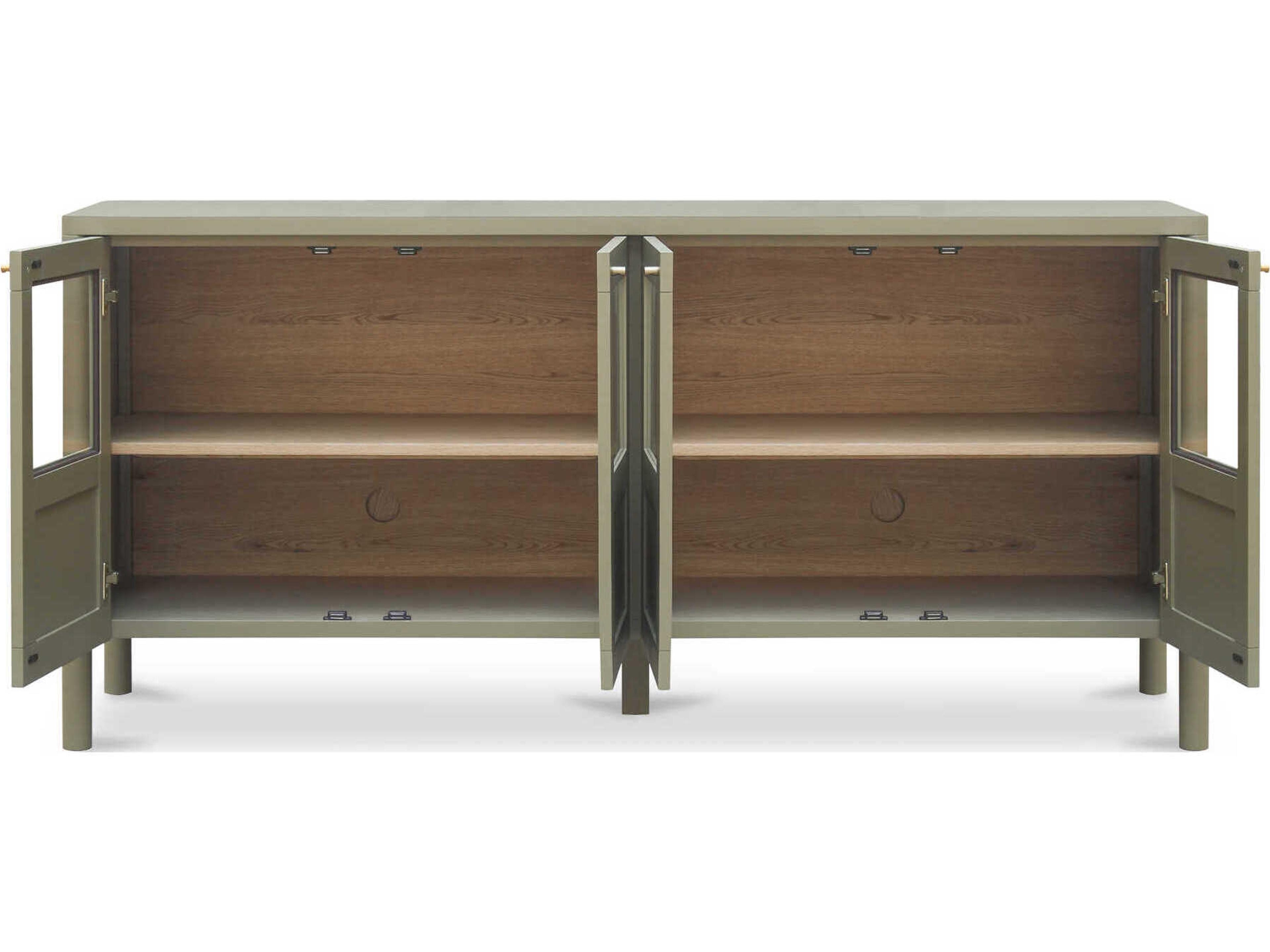 Moe's Home Hannah 72" Oak Wood Green Sideboard