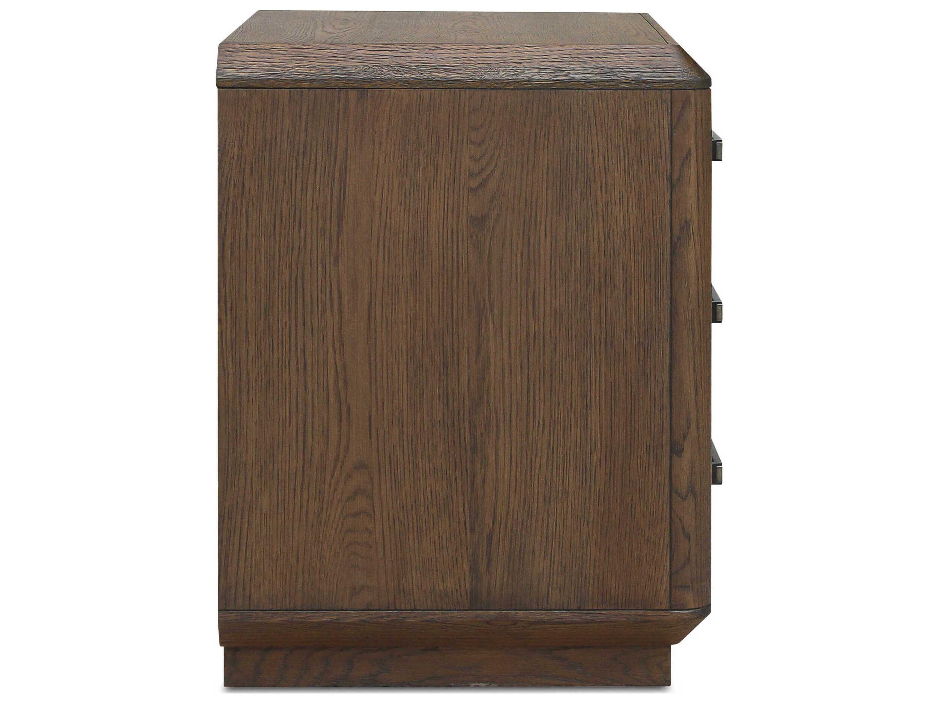 Moe's Home Caleb 3-Drawers Oak Wood Nightstand