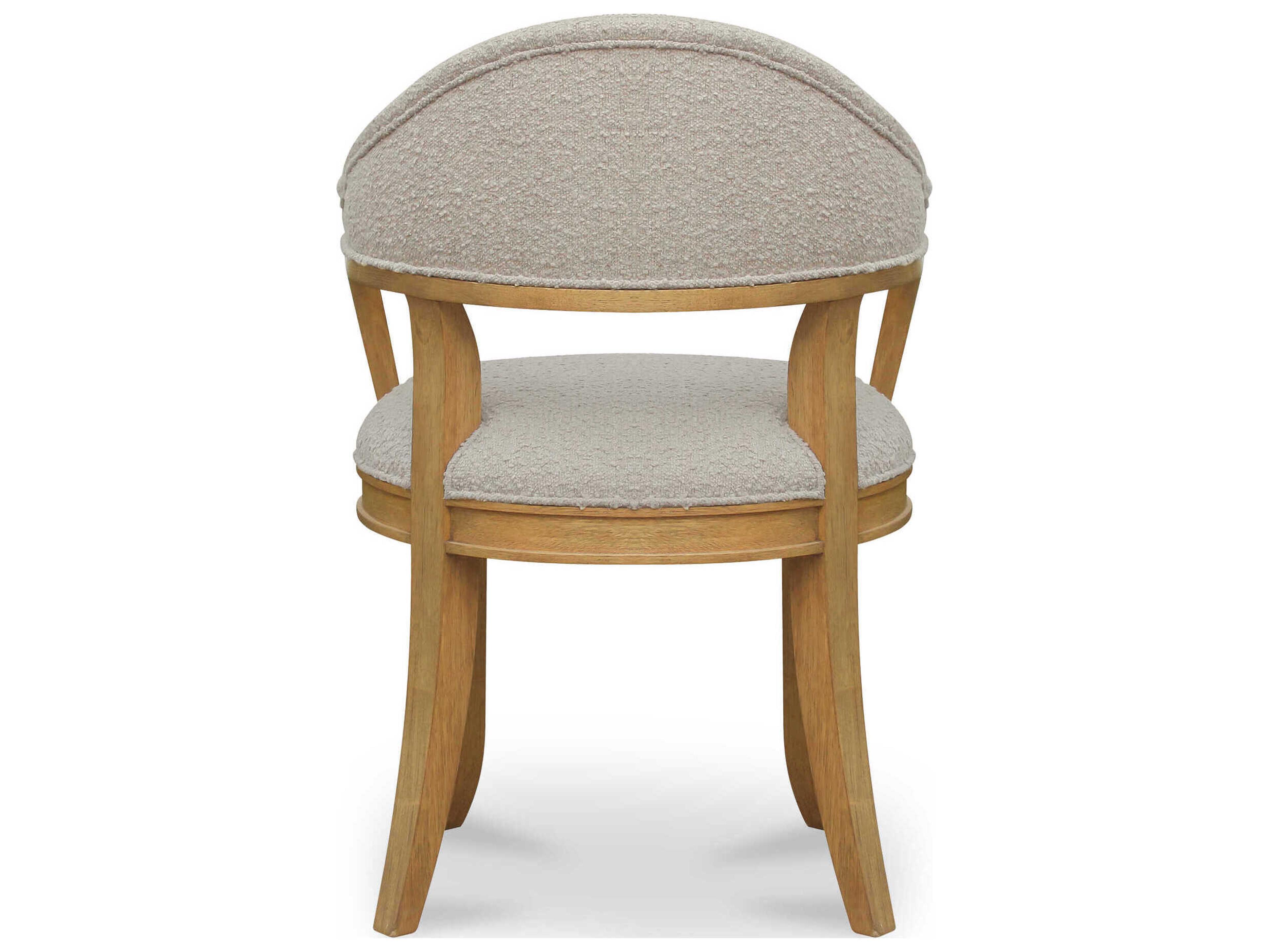 Moe's Home Carlos Plywood Brown Upholstered Arm Dining Chair