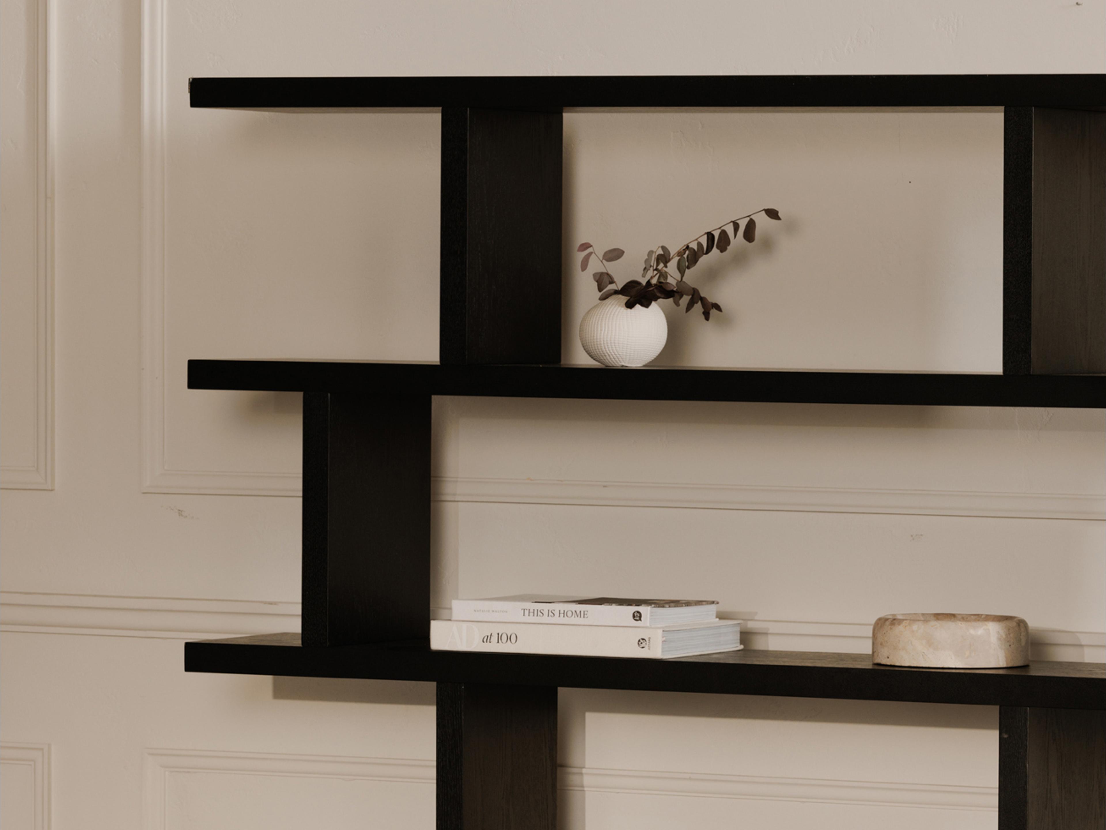 Moe's Home Miri Black Large Bookcase