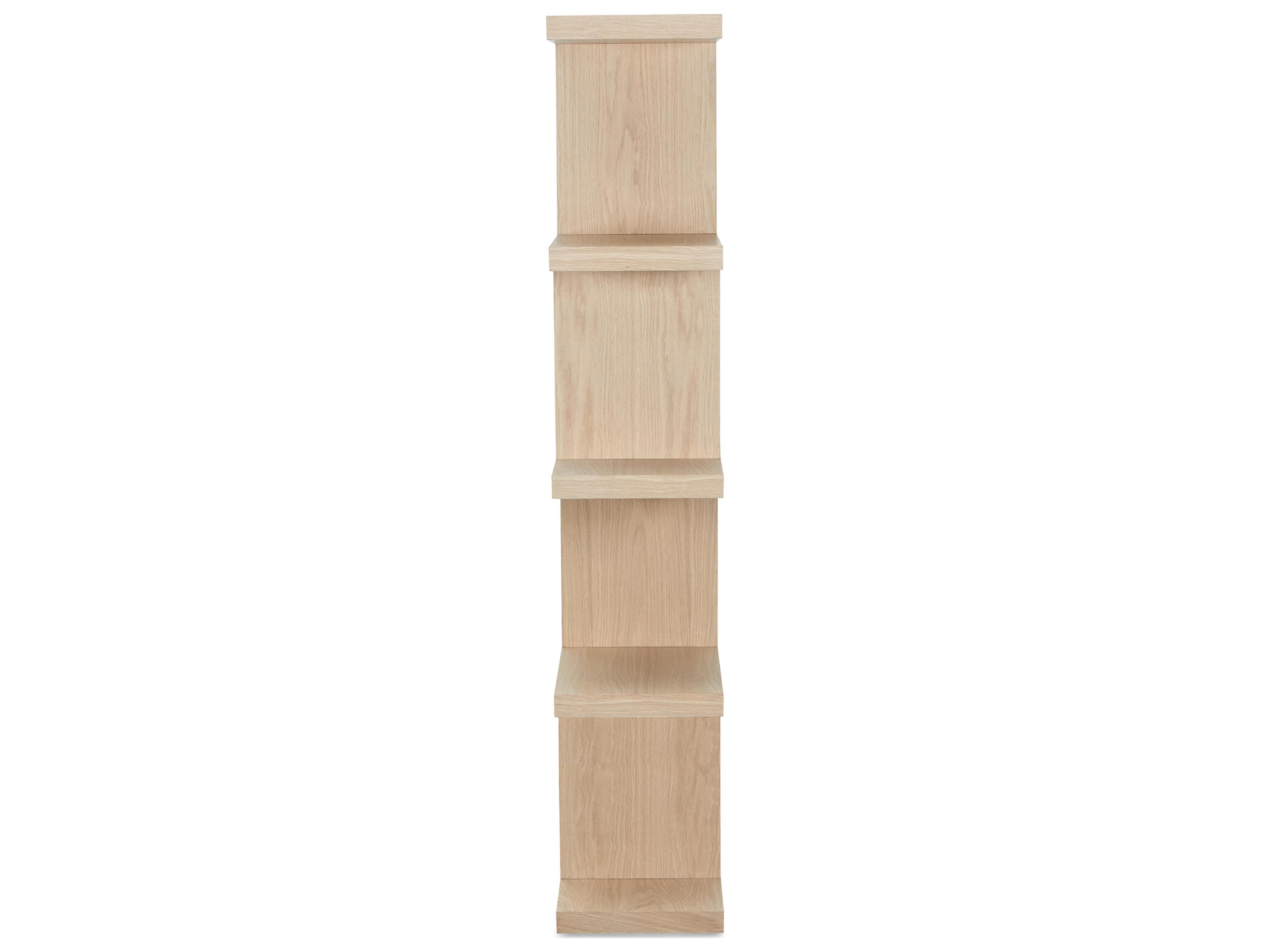 Moe's Home Ichigo White Wash Oak Bookcase