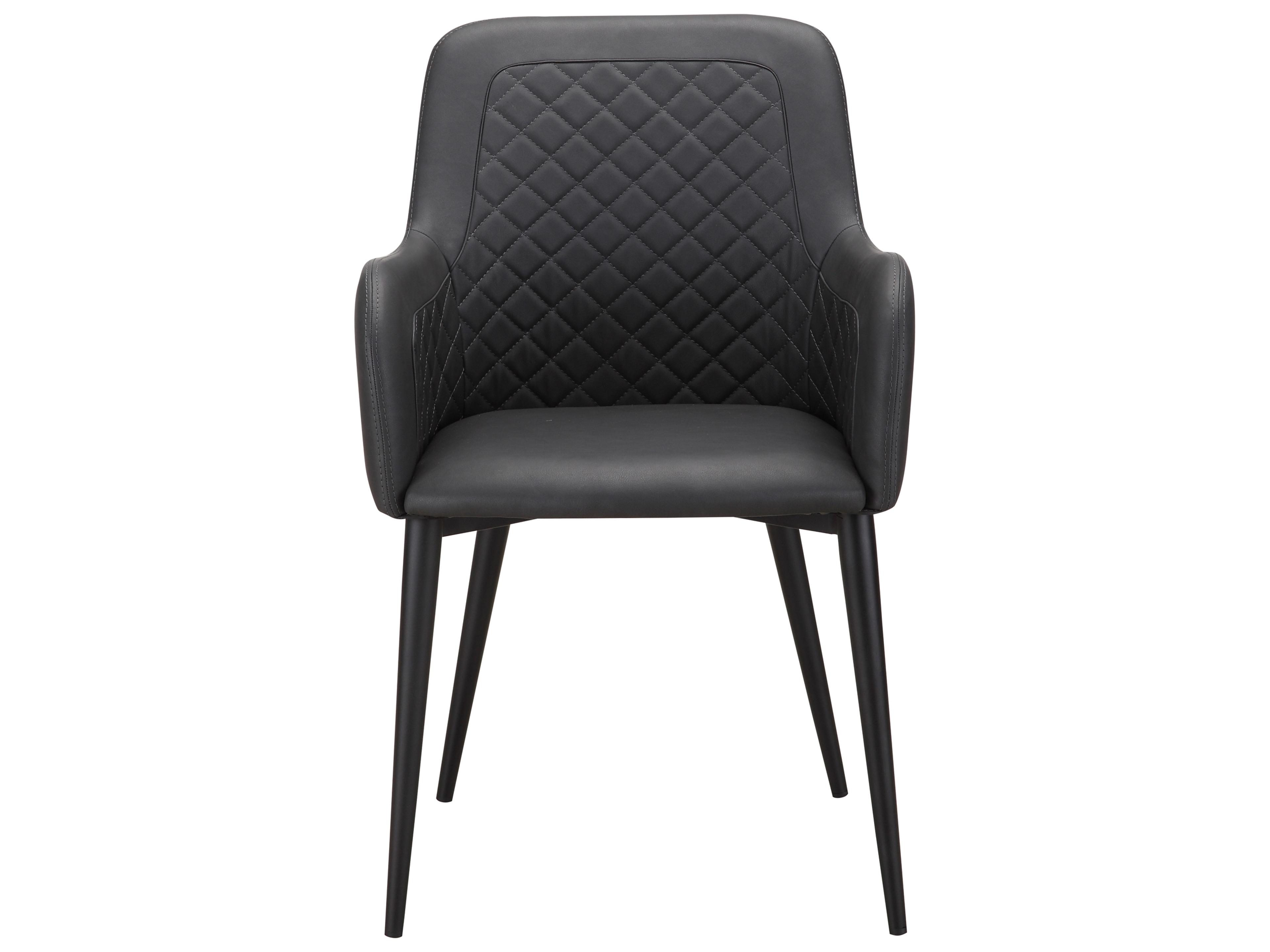 Moe's Home Cantata Black Arm Dining Chair - Set of Two