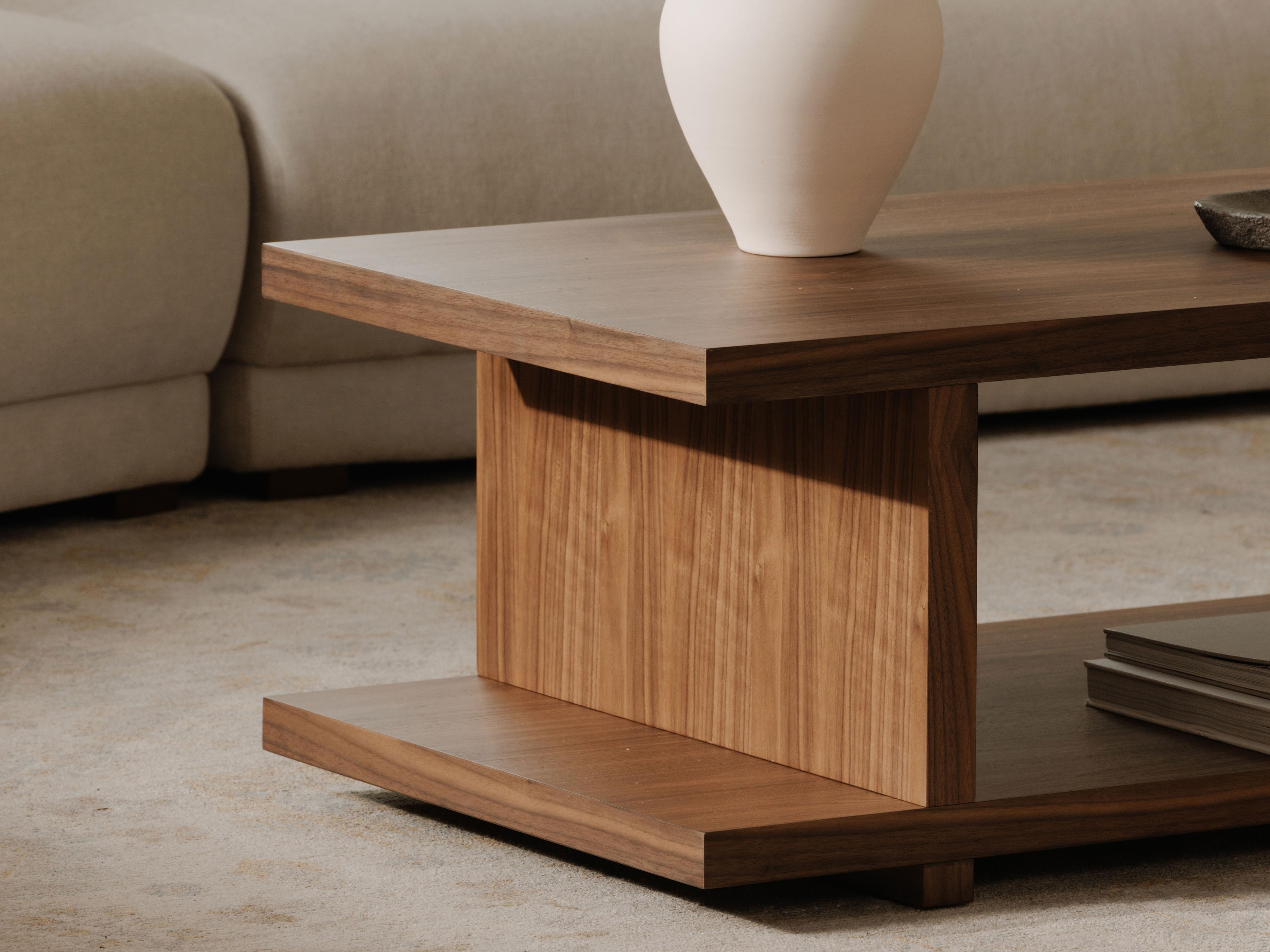 Moe's Home Miri Rectangular Walnut Coffee Table