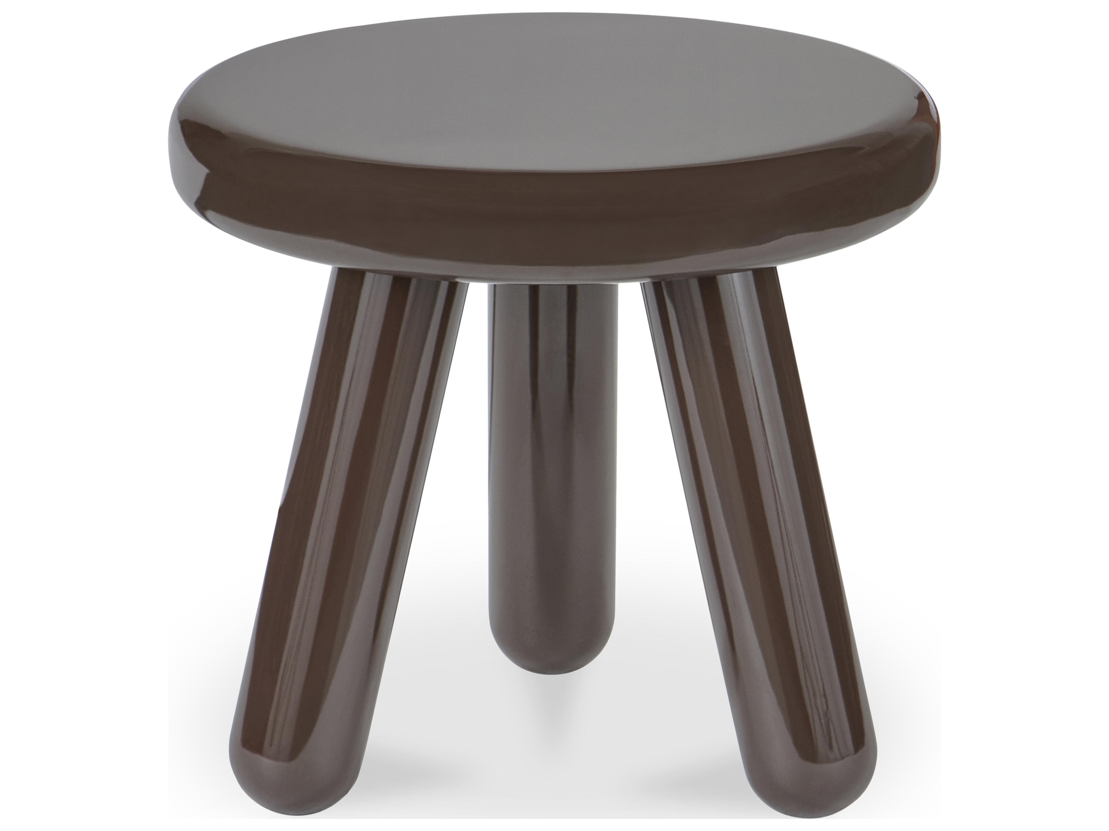 Moe's Home Joy Accent Table Dark Brown Lacquer