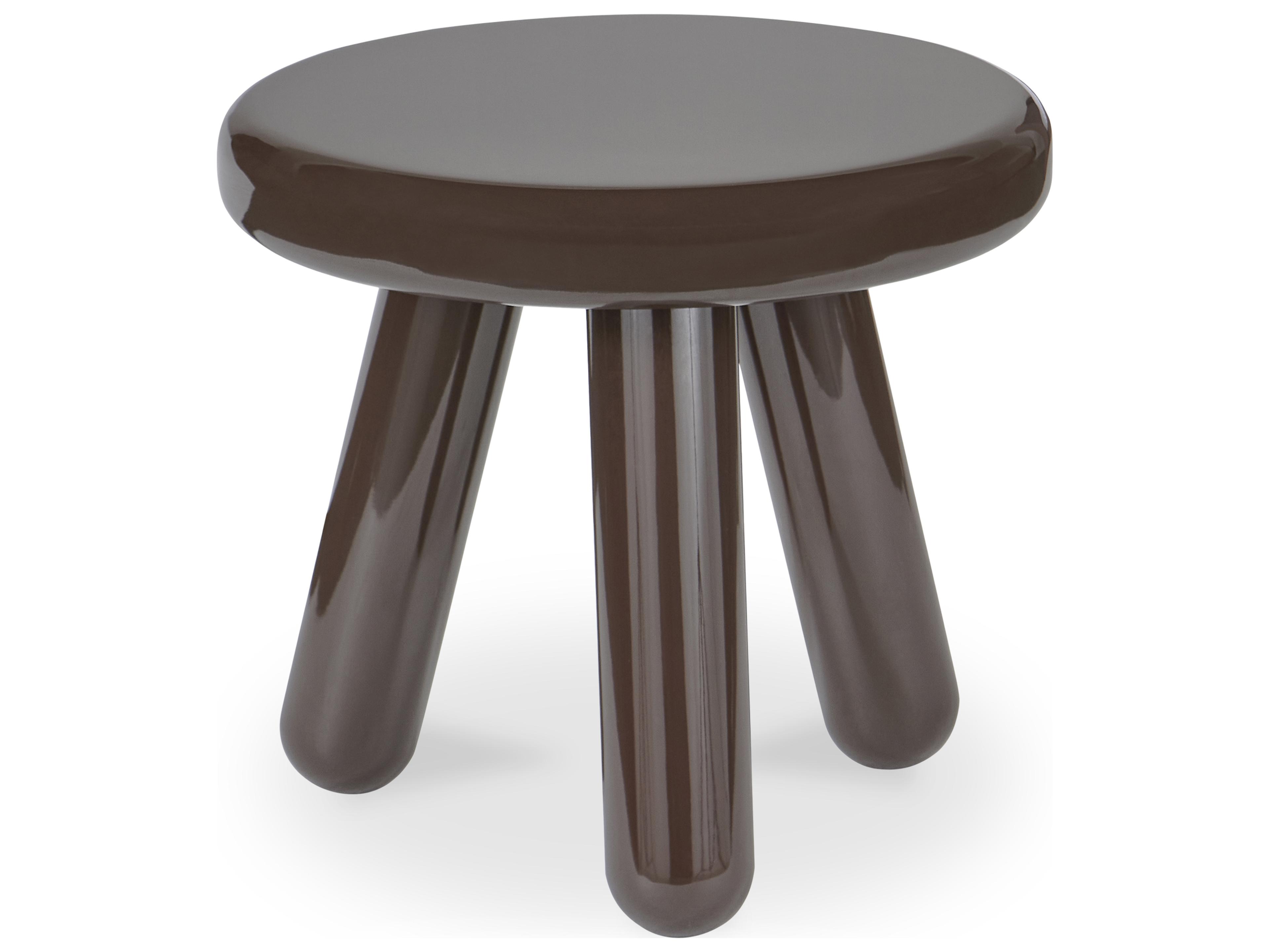 Moe's Home Joy Accent Table Dark Brown Lacquer