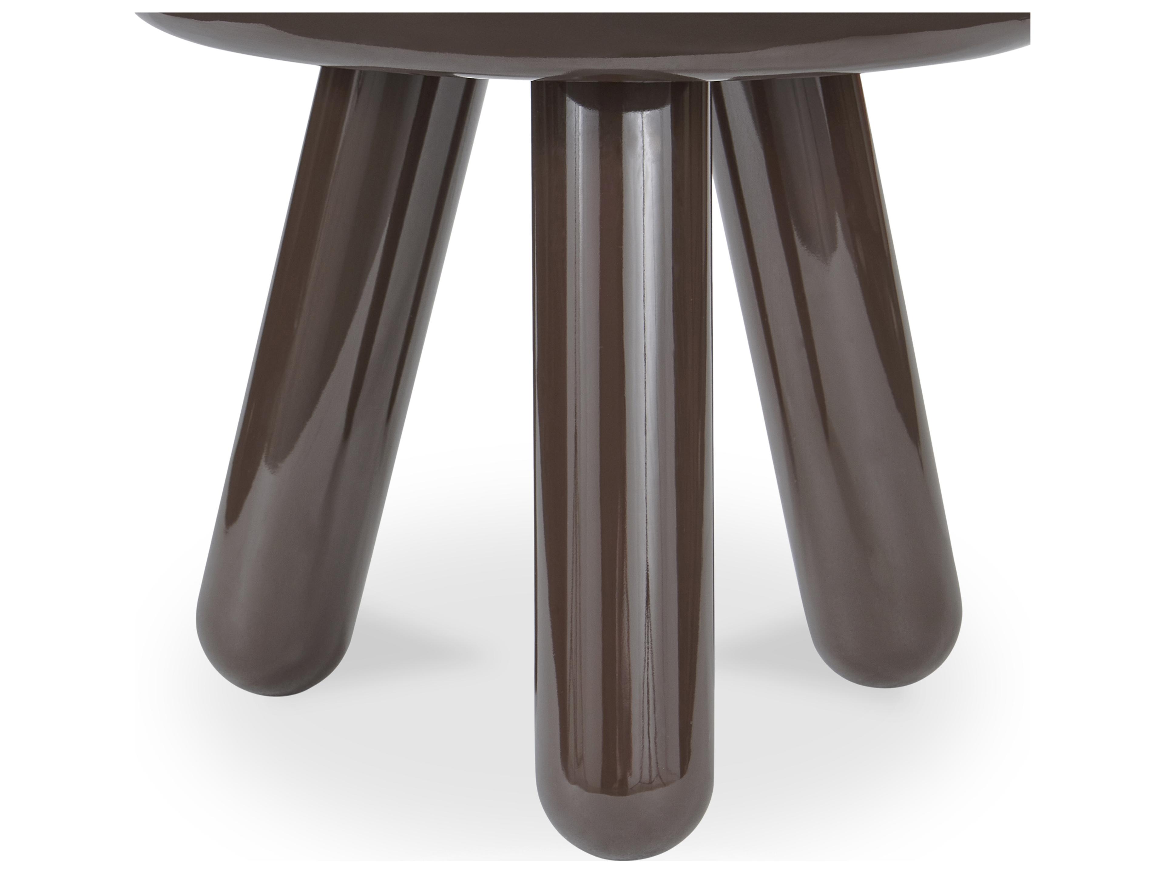 Moe's Home Joy Accent Table Dark Brown Lacquer