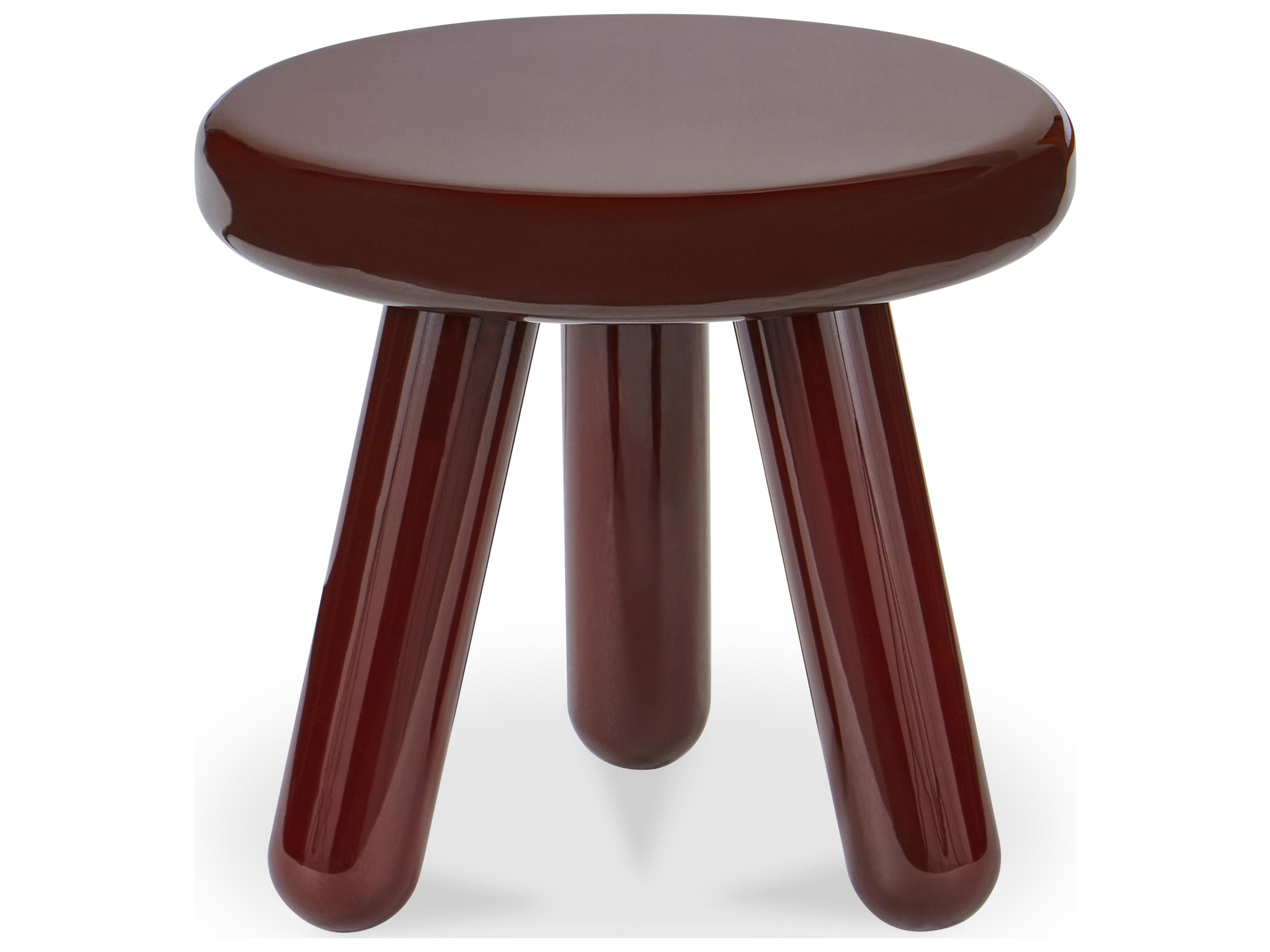 Moe's Home Joy Accent Table Deep Red Lacquer