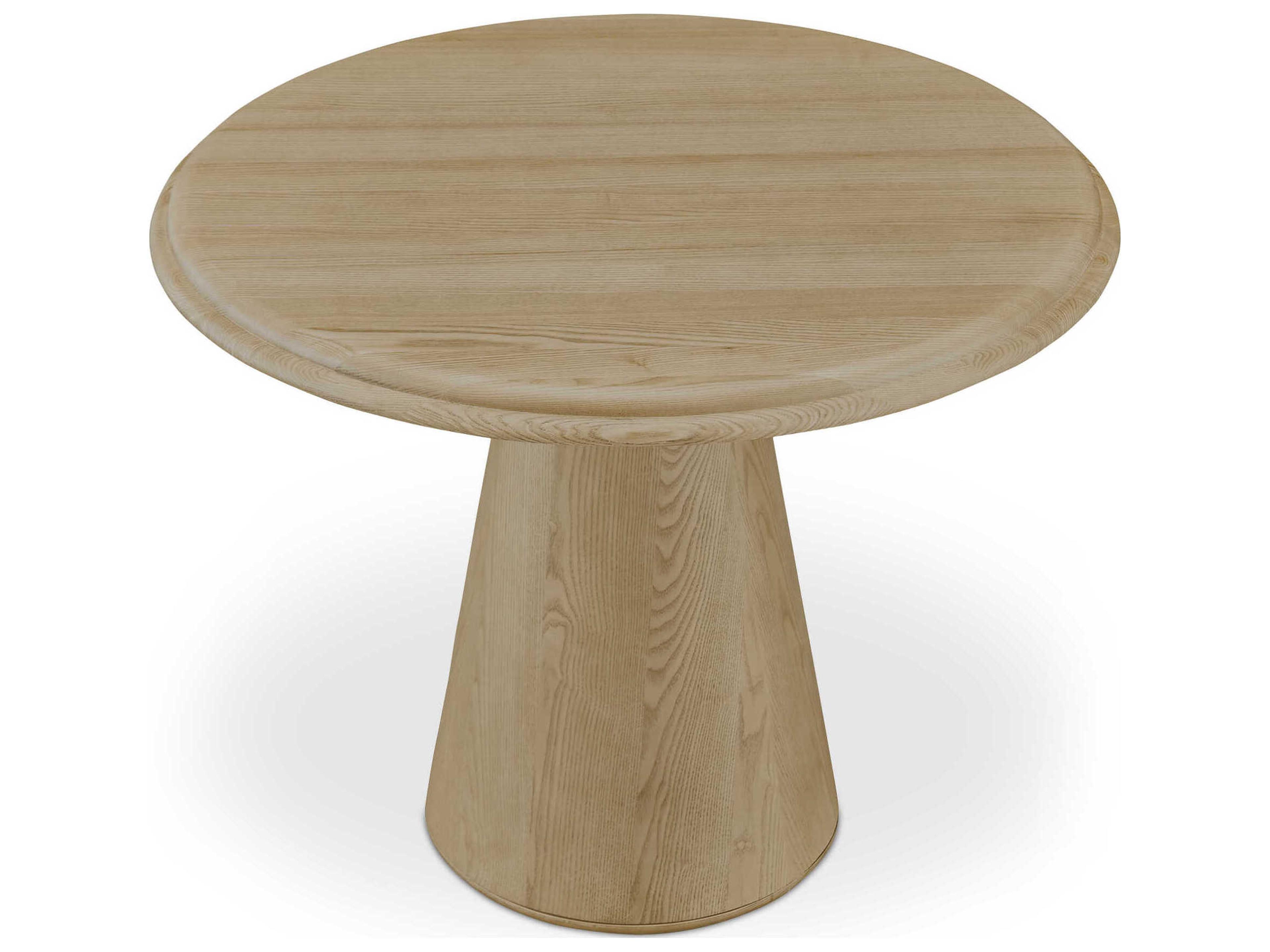 Moe's Home Tutto Round Wood Natural Dining Table