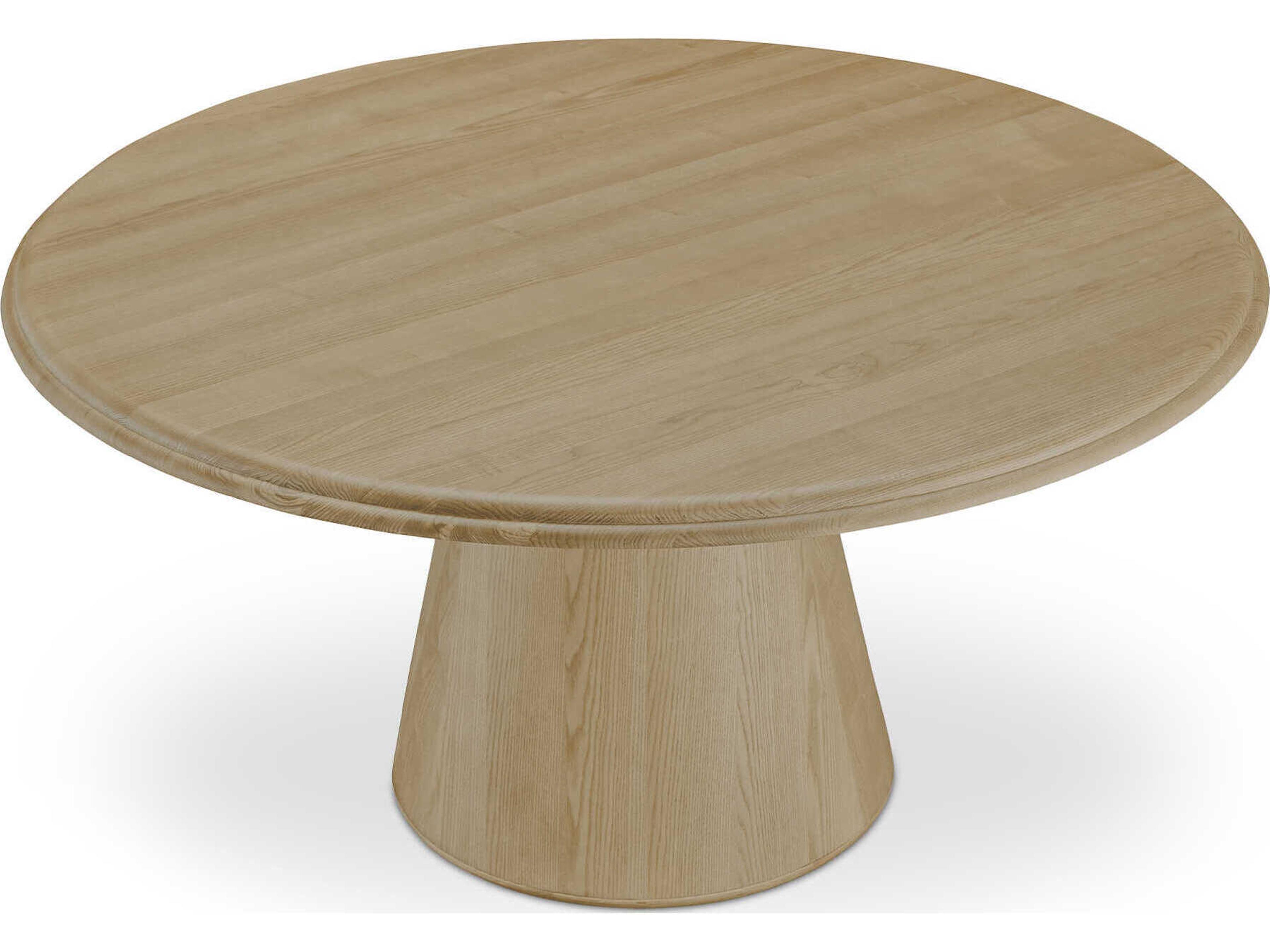 Moe's Home Tutto Round Wood Natural Dining Table