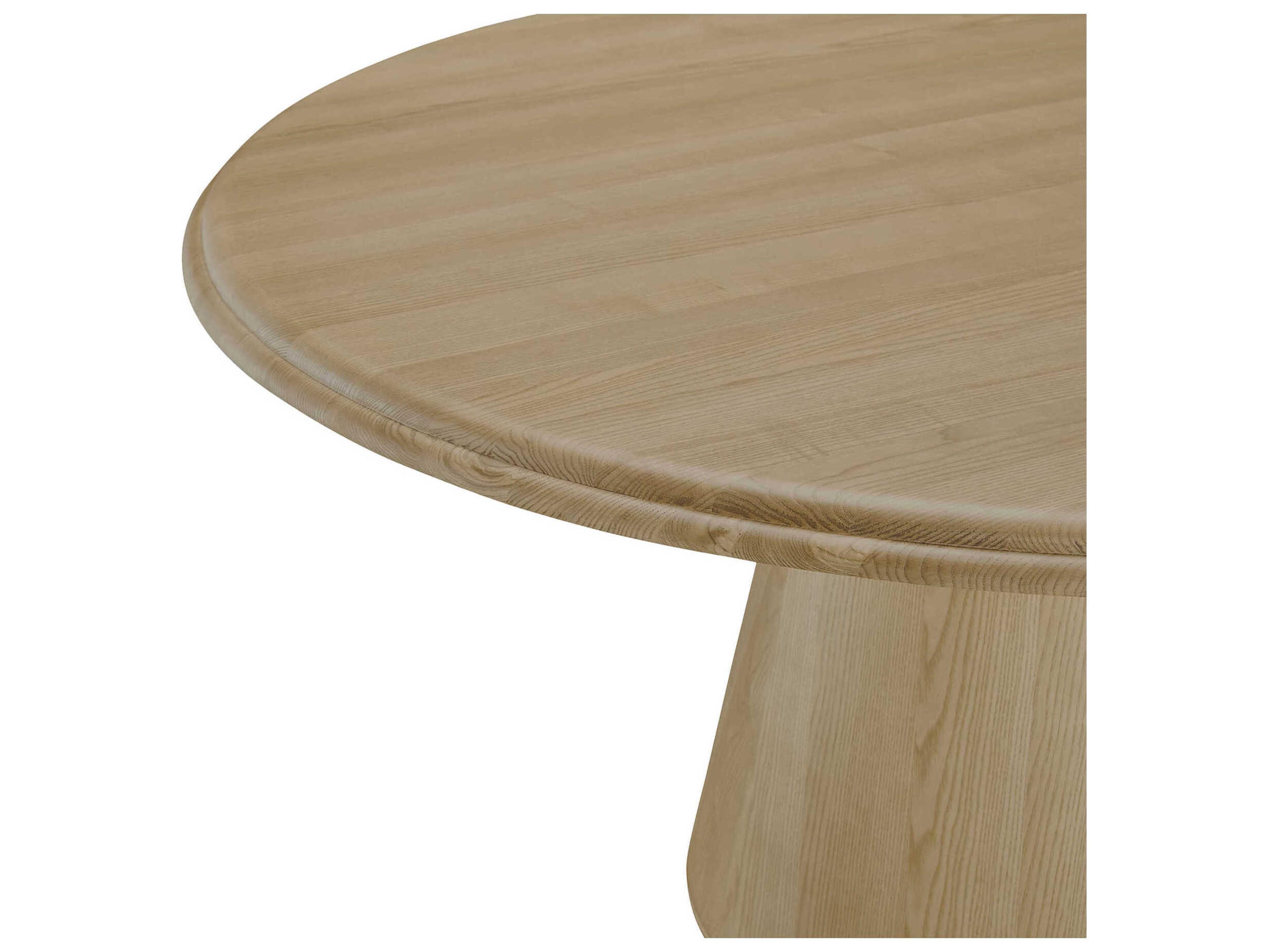 Moe's Home Tutto Round Wood Natural Dining Table