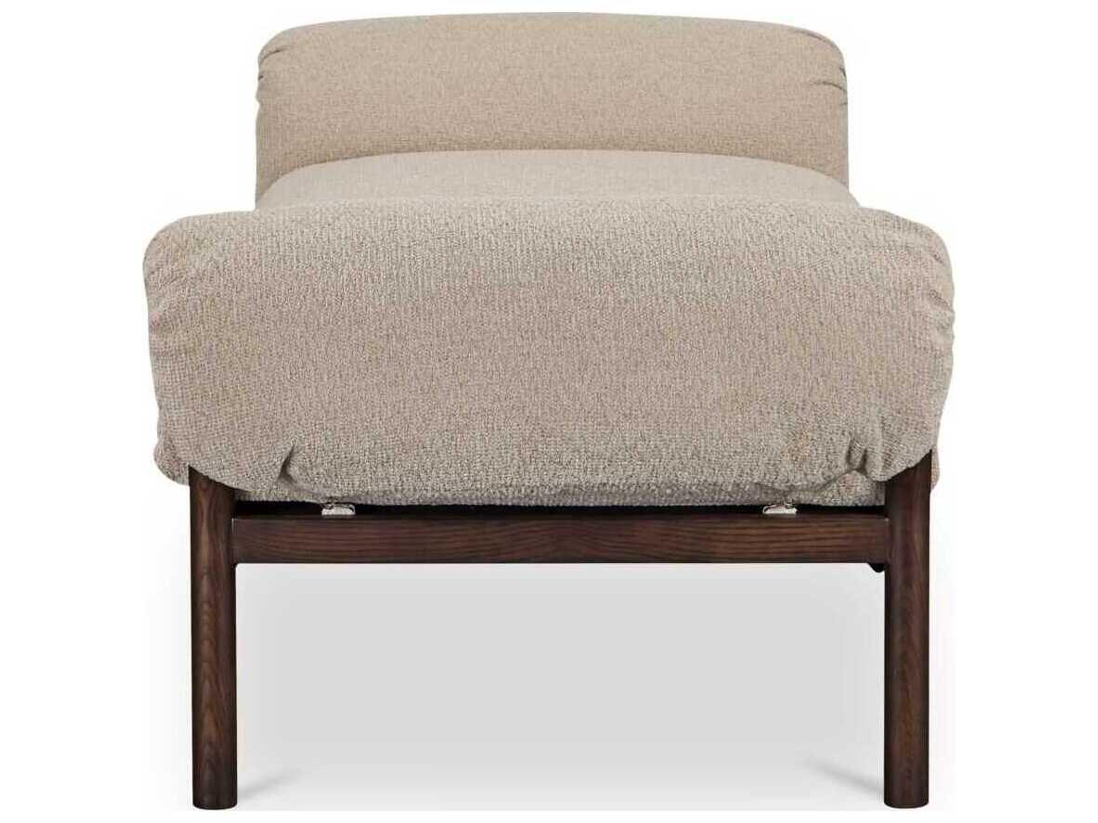 Moe's Home Cardero Beige Ash Wood Upholstered Daybed Bed