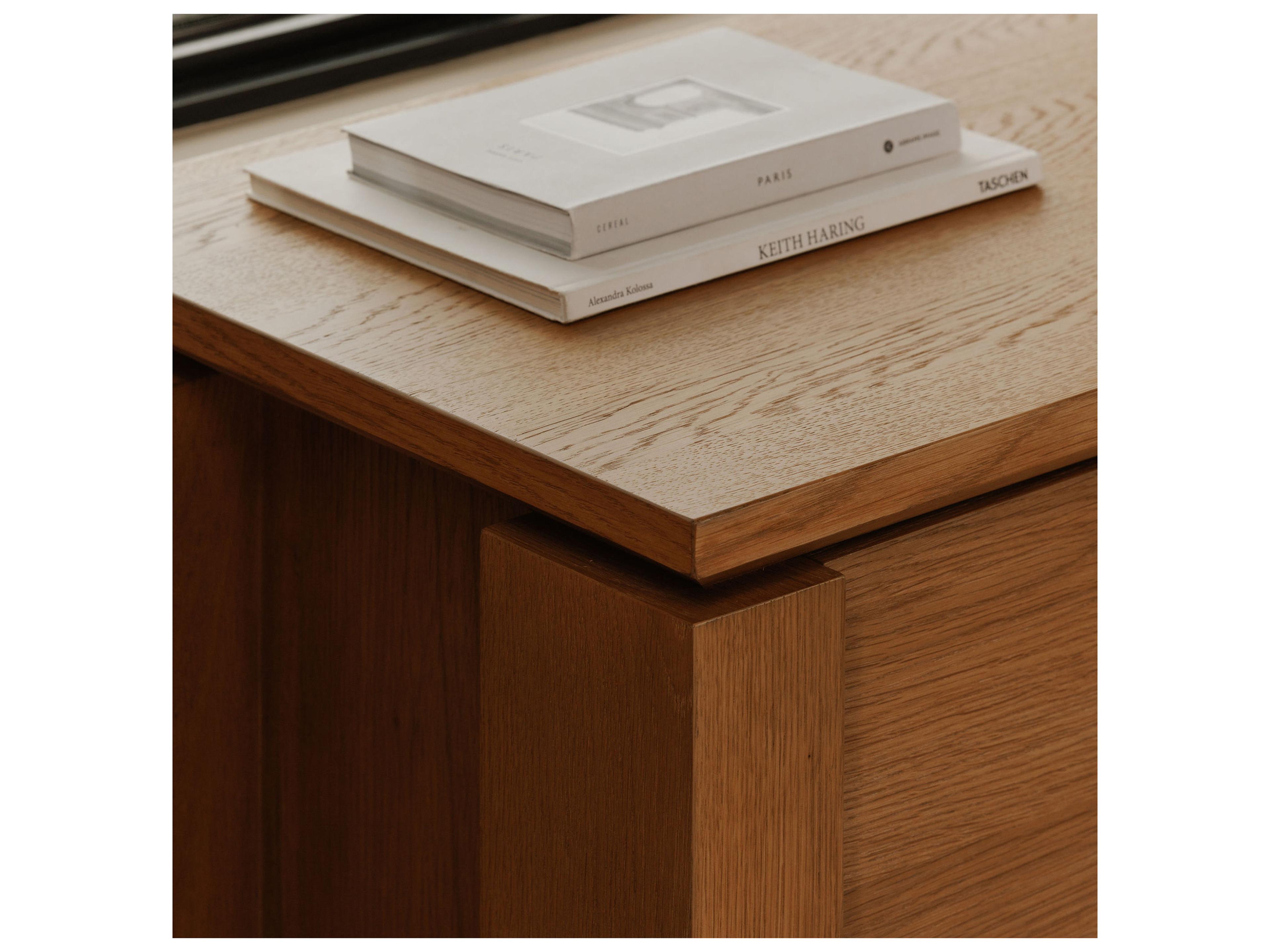 Moe's Home Brook Brown Oak Wood Accent Chest