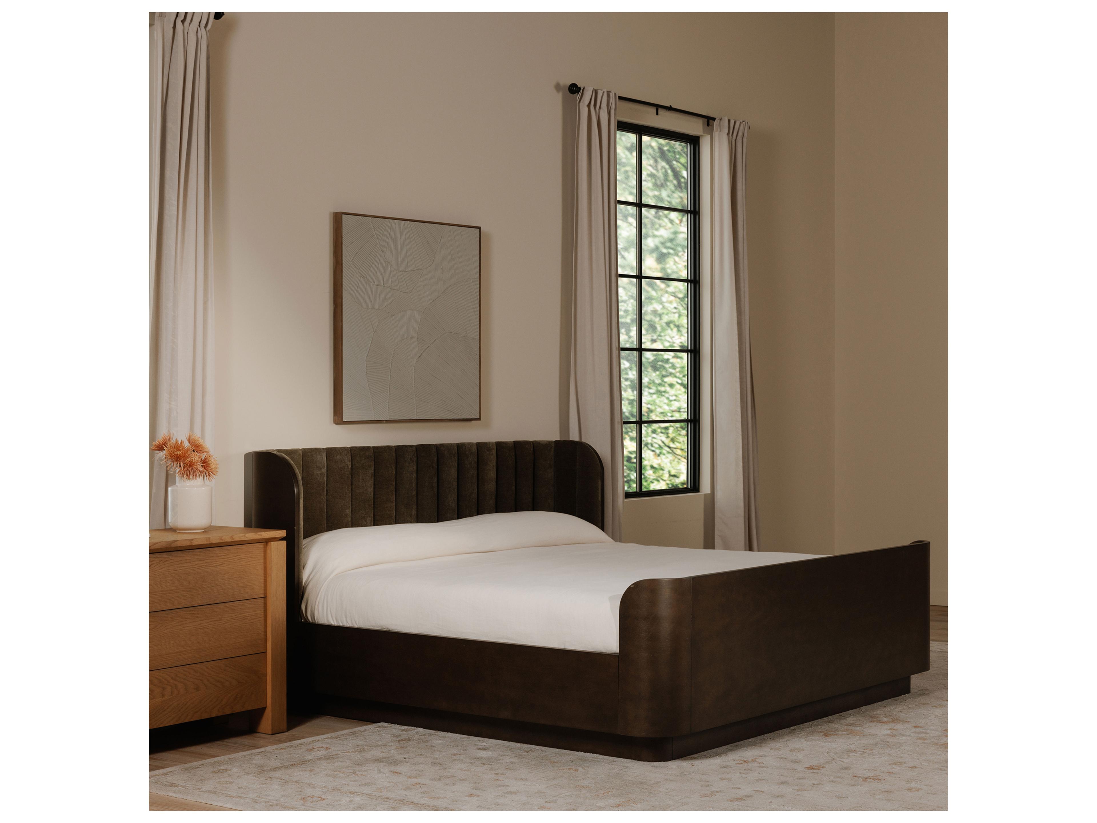 Moe's Home Brook Brown Oak Wood Accent Chest