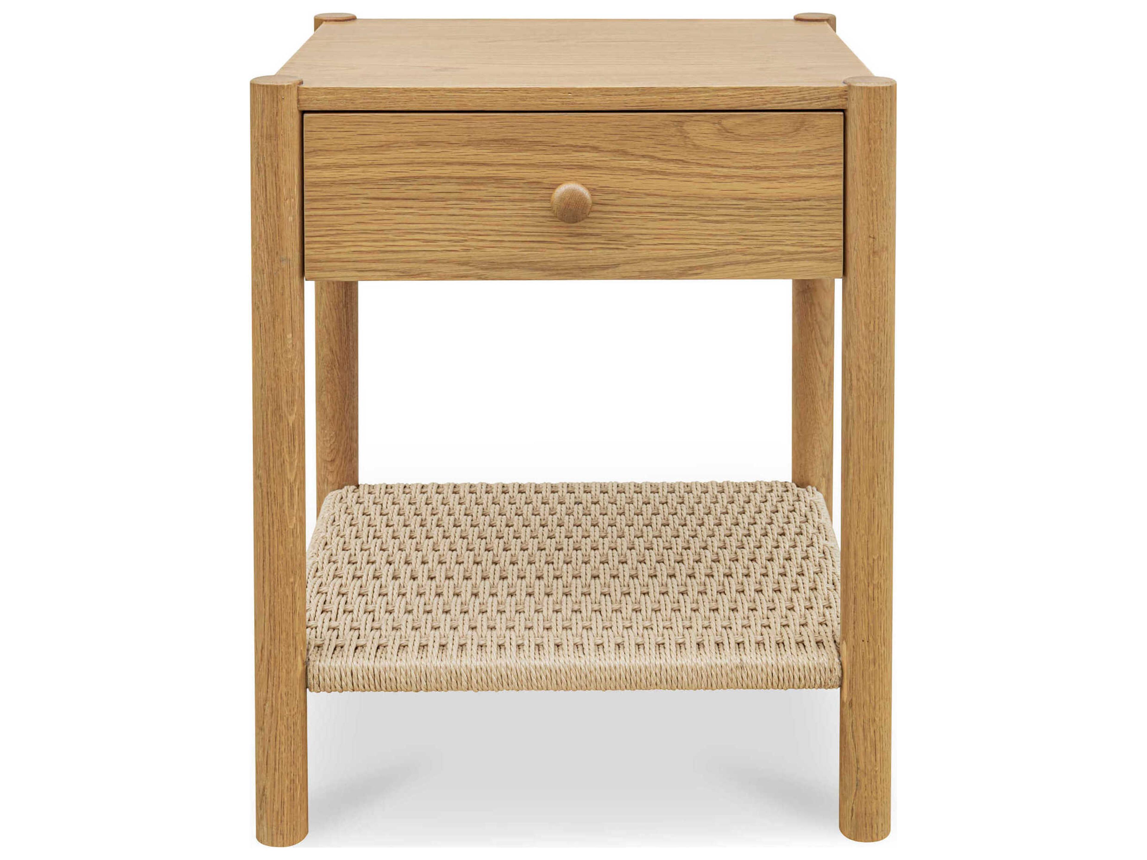 Millie 1-Drawer Oak Wood Nightstand