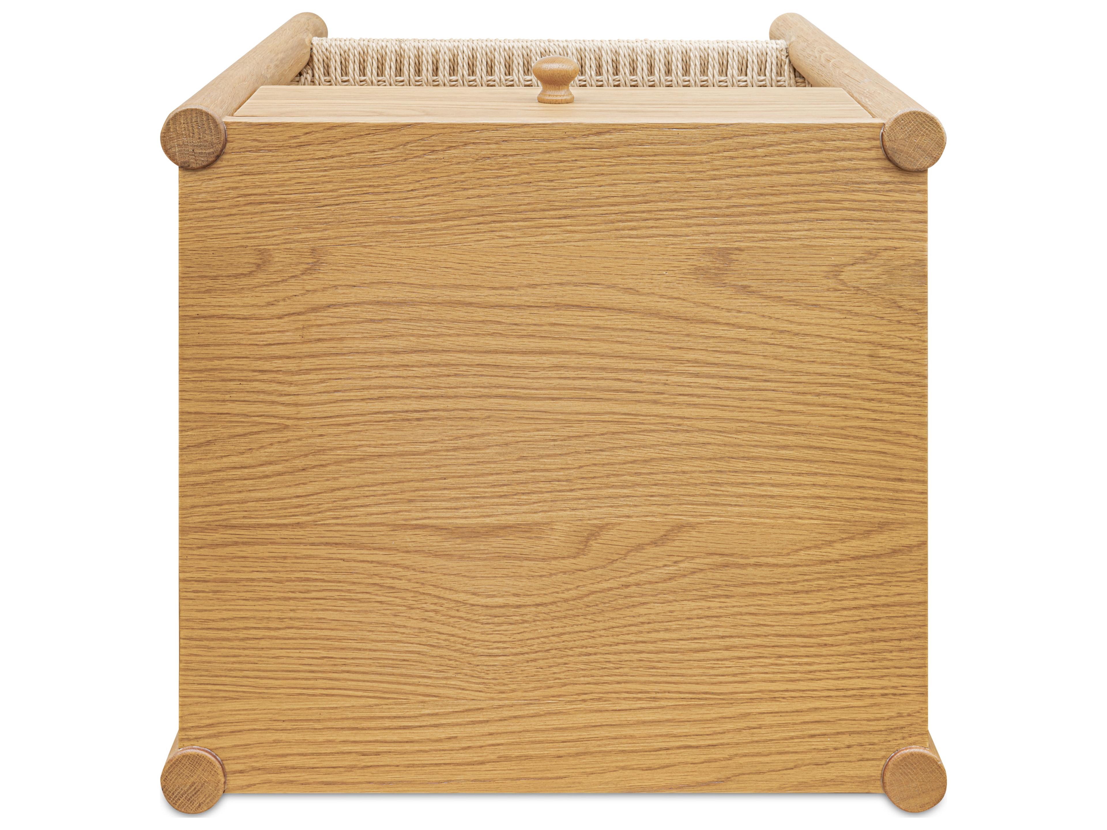 Moe's Home Millie 1-Drawer Oak Wood Nightstand