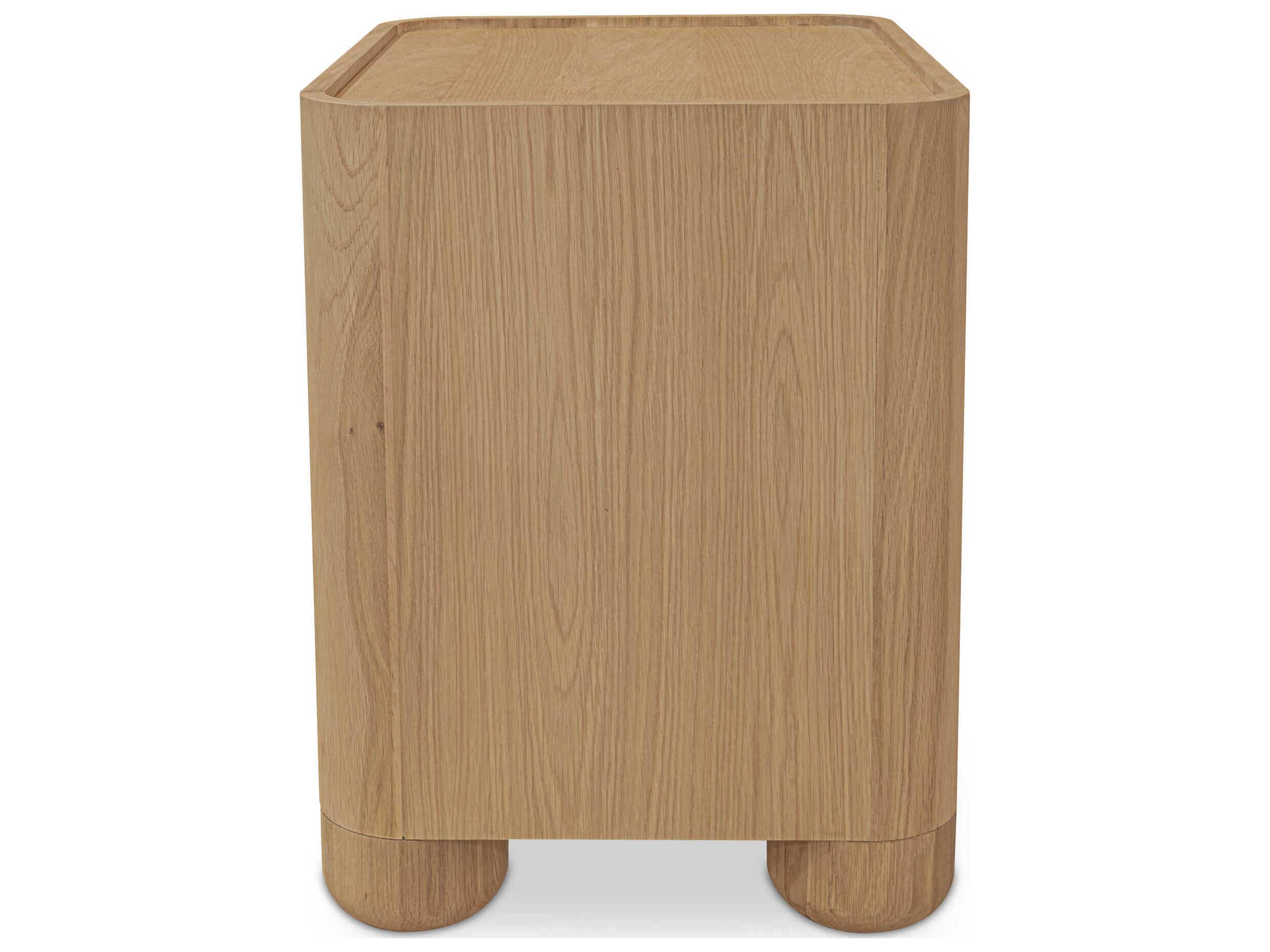 Moe's Home Gibson 2-Drawers Oak Wood Nightstand