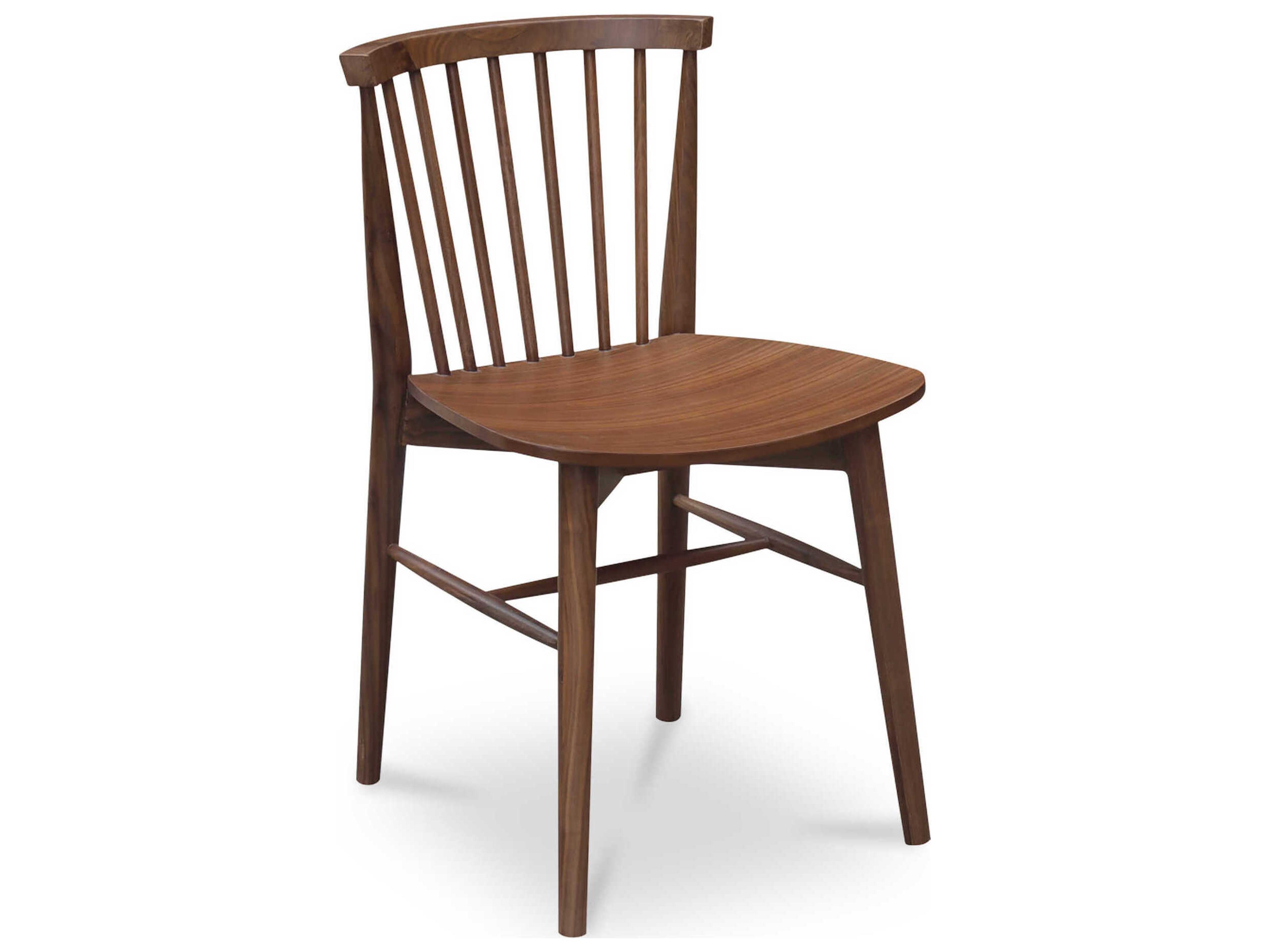 Moe's Home Marley Plywood Brown Armless Dining Chair Set of 2