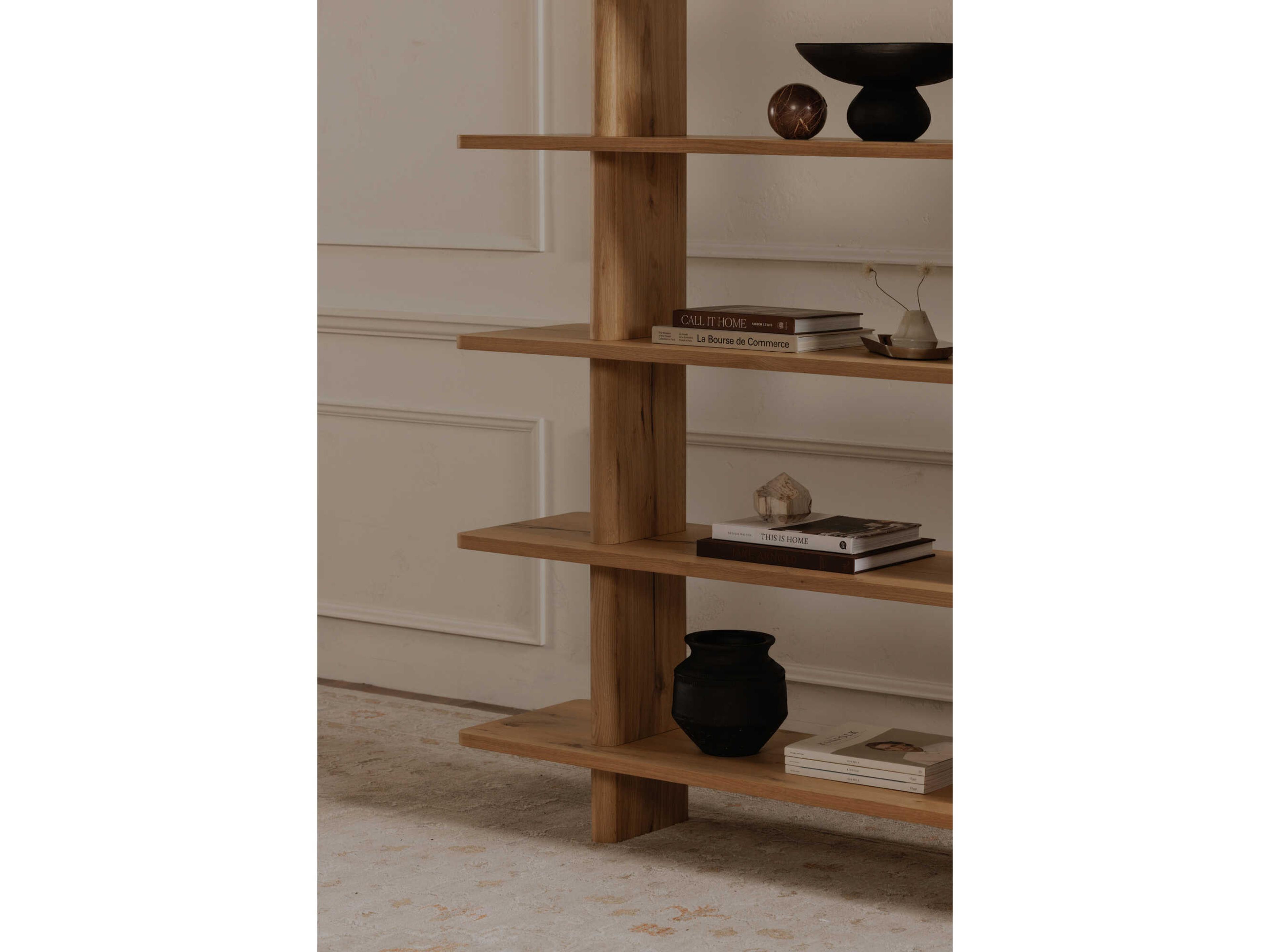 Moe's Home Casey Natural Bookcase