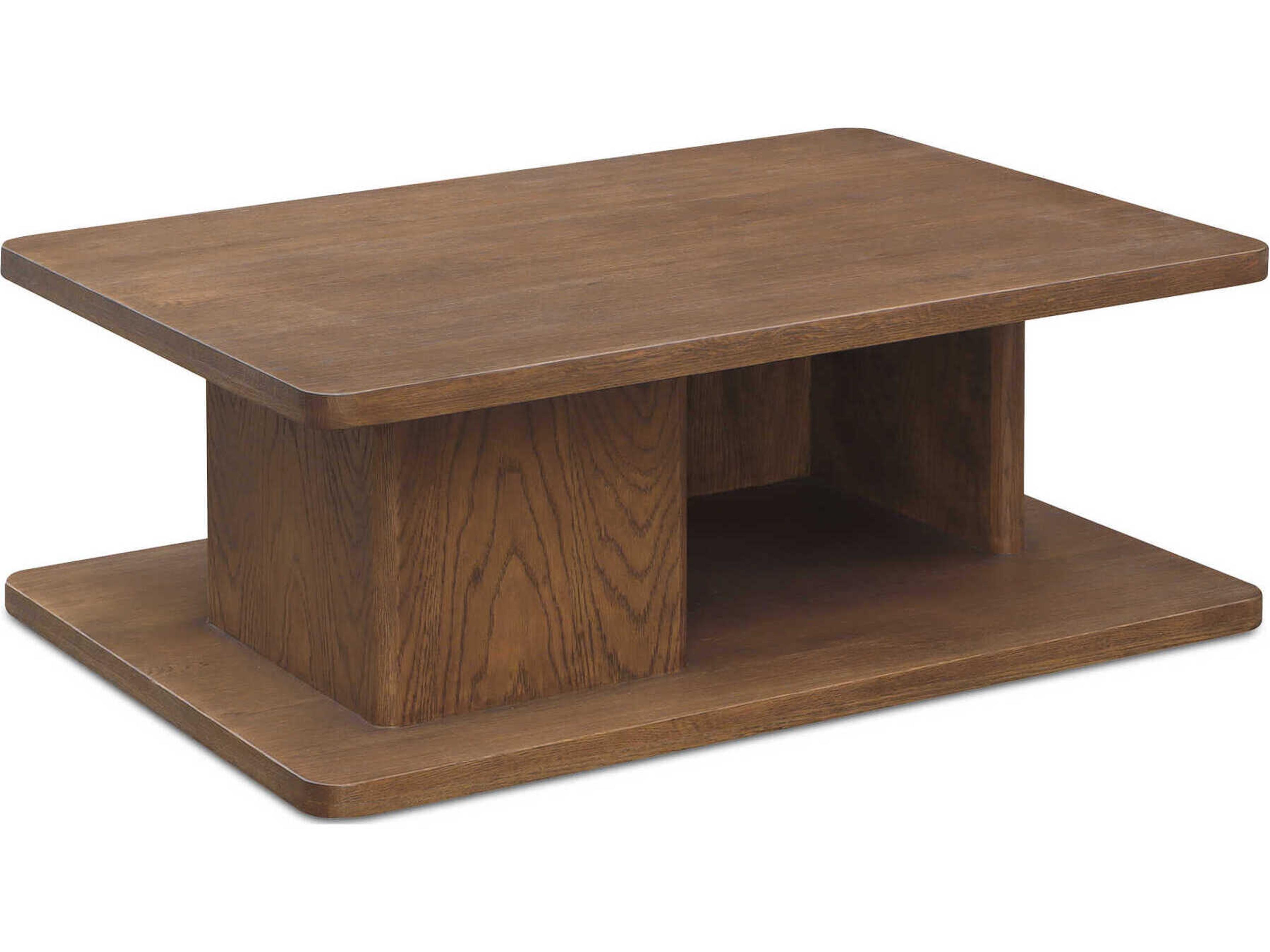 Casey Rectangular Wood Brown Coffee Table