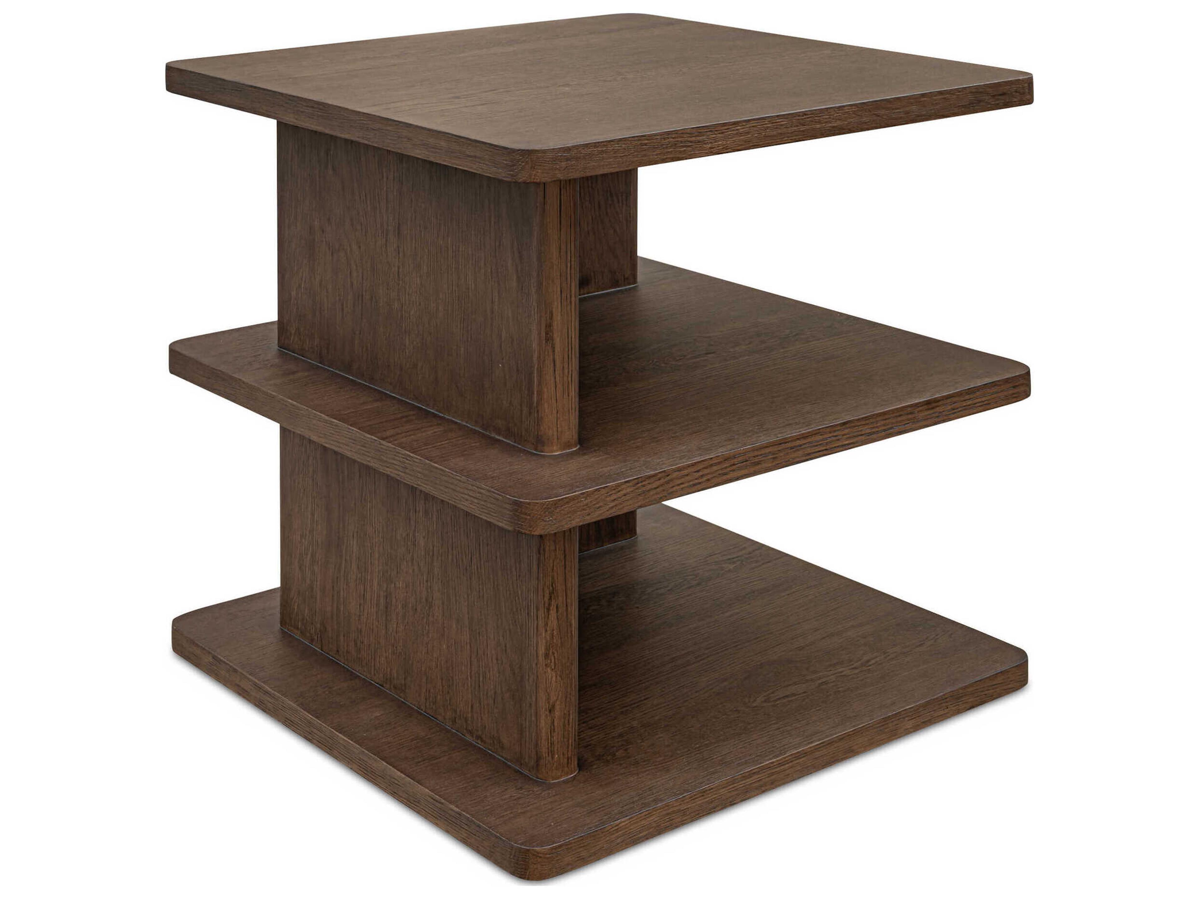 Casey Square Wood Brown End Table