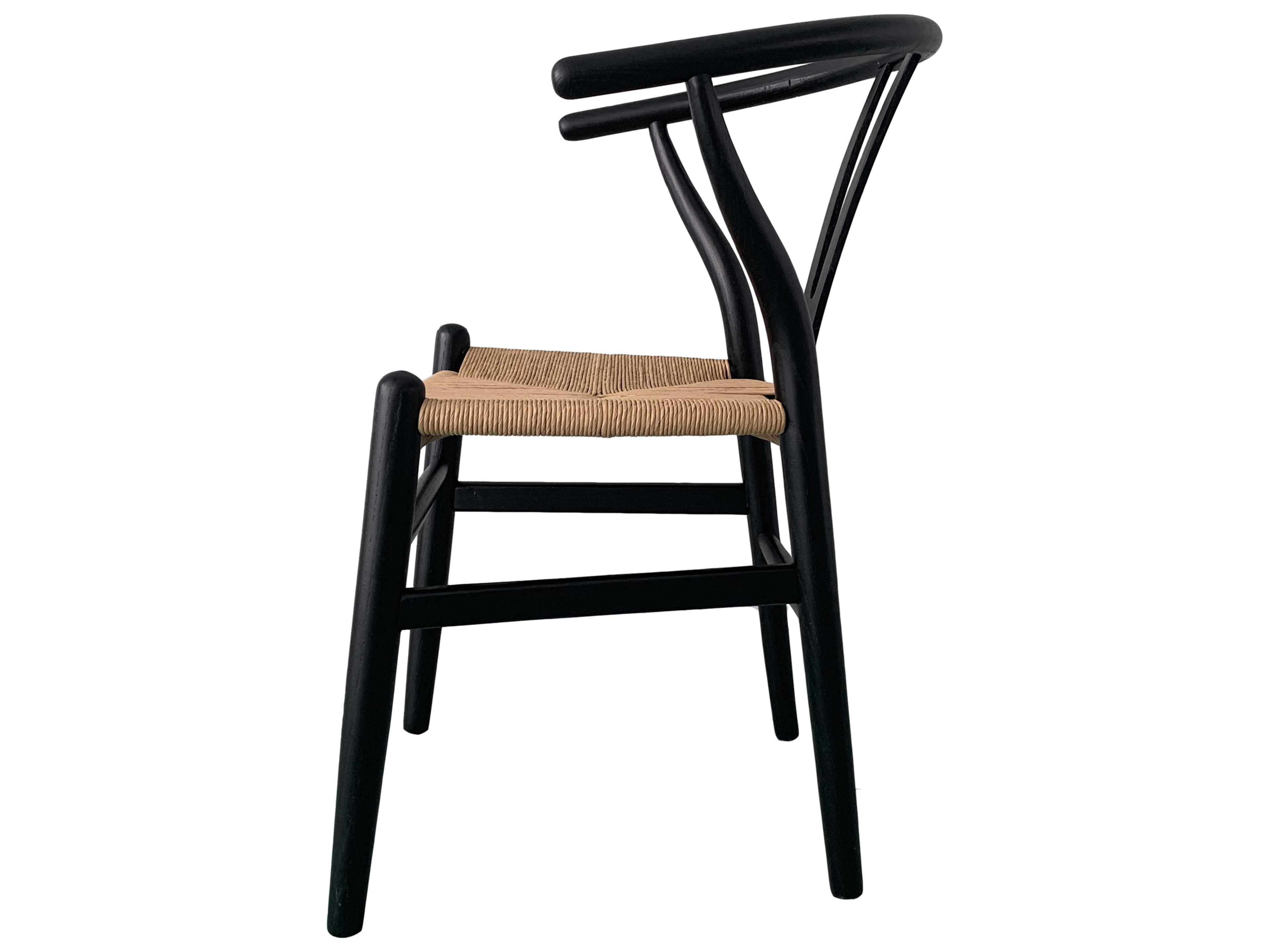 Moe's Home Ventana Elm Wood Black Side Dining Chair - Set of Two