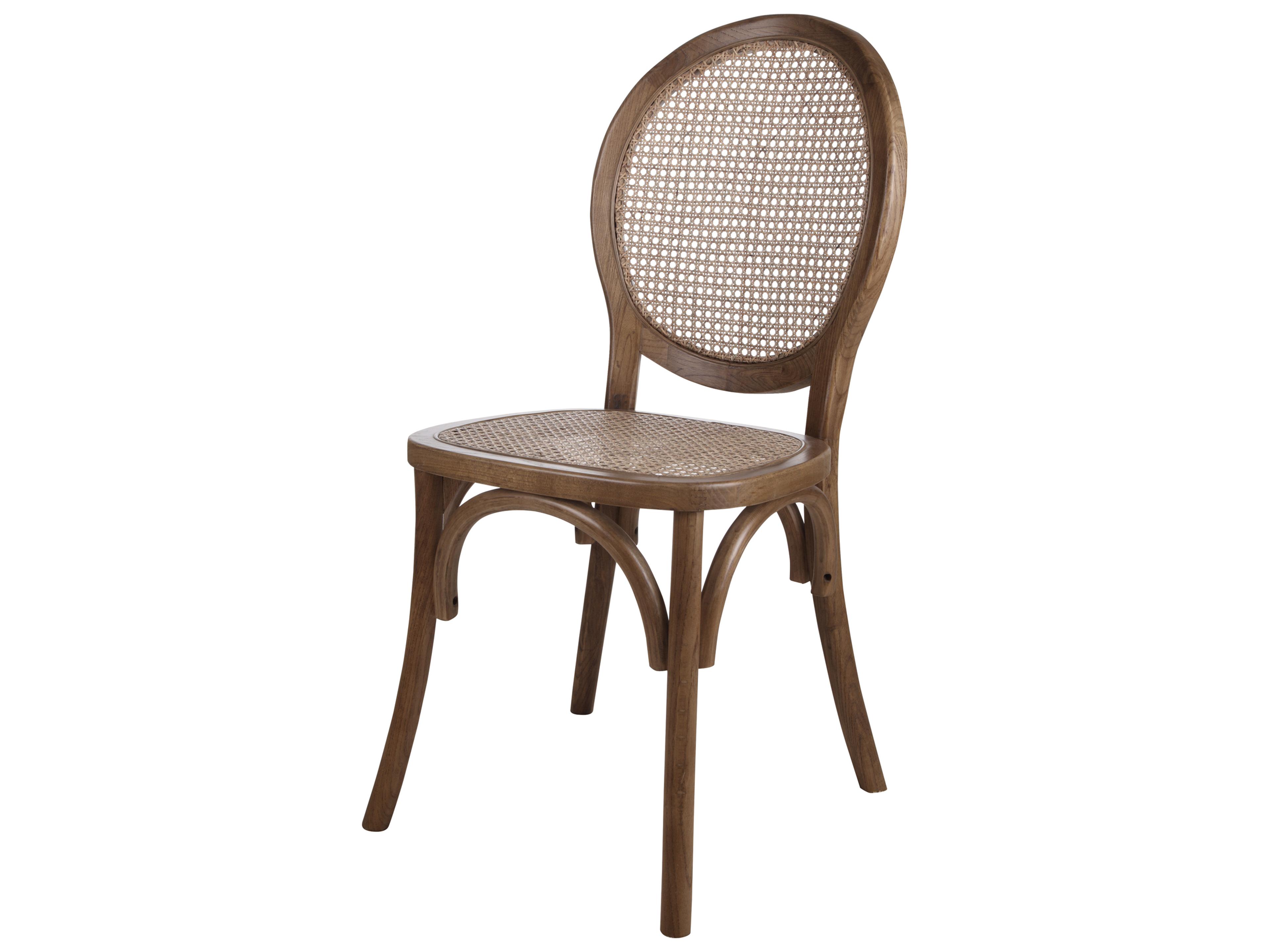 Moe's Home Elm Wood Brown Side Dining Chair - Set of Two