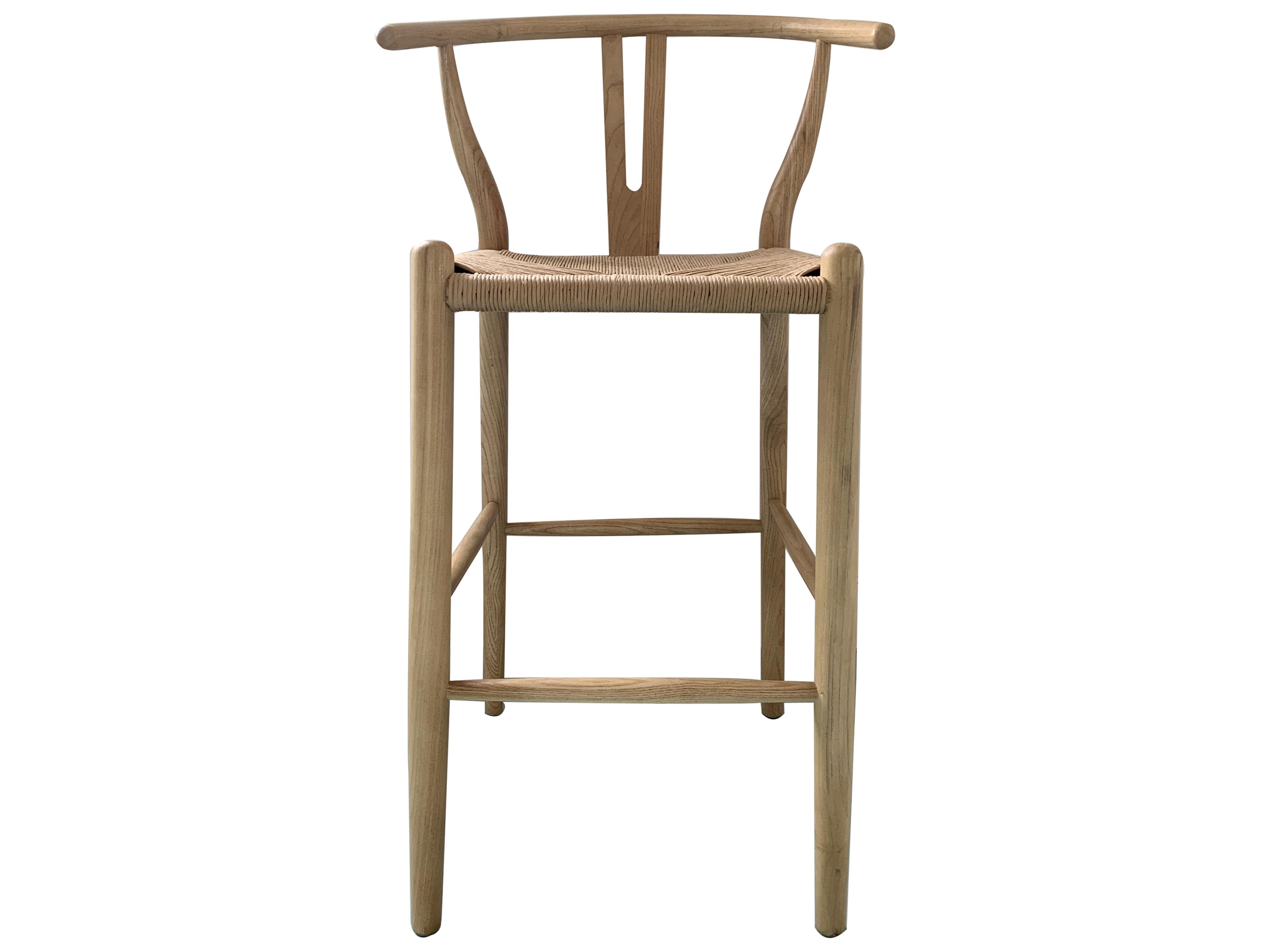 Moe's Home Elm Wood Natural Counter Stool