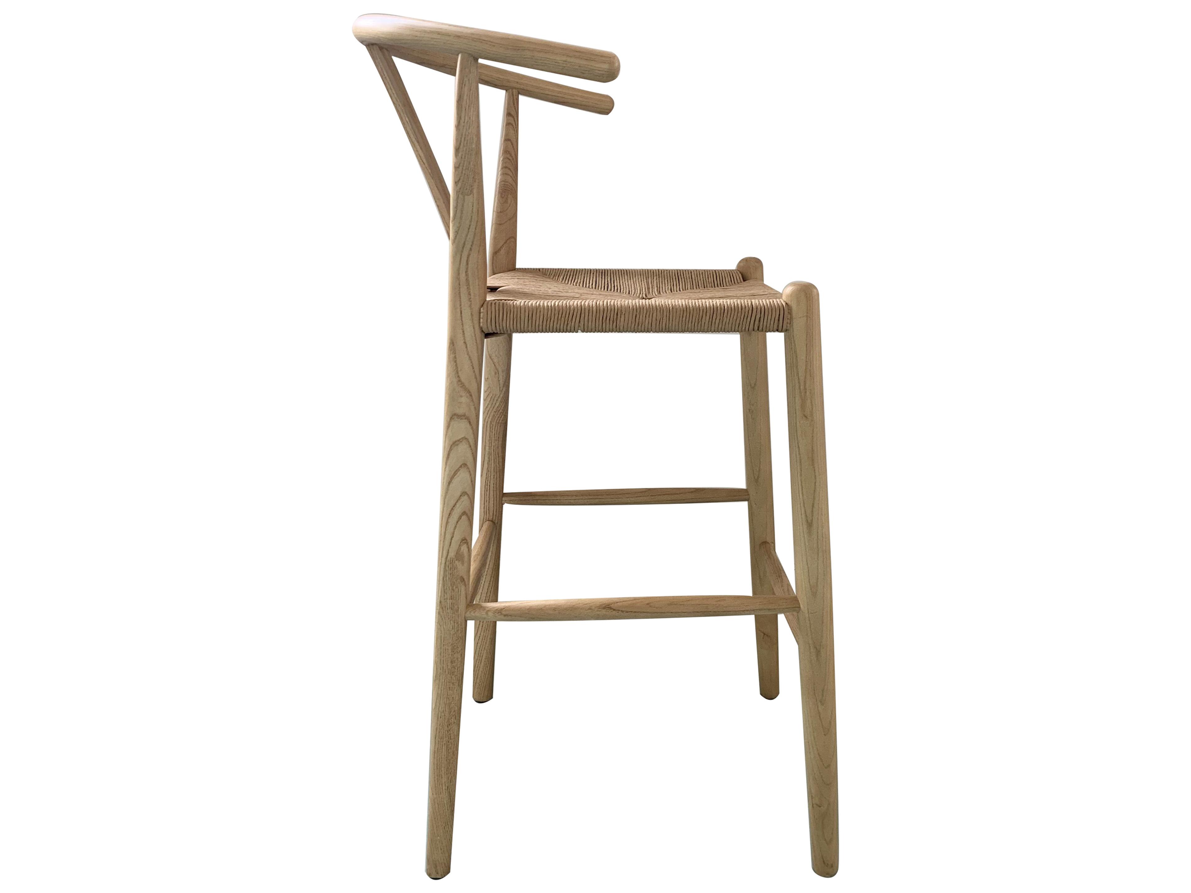 Moe's Home Elm Wood Natural Counter Stool