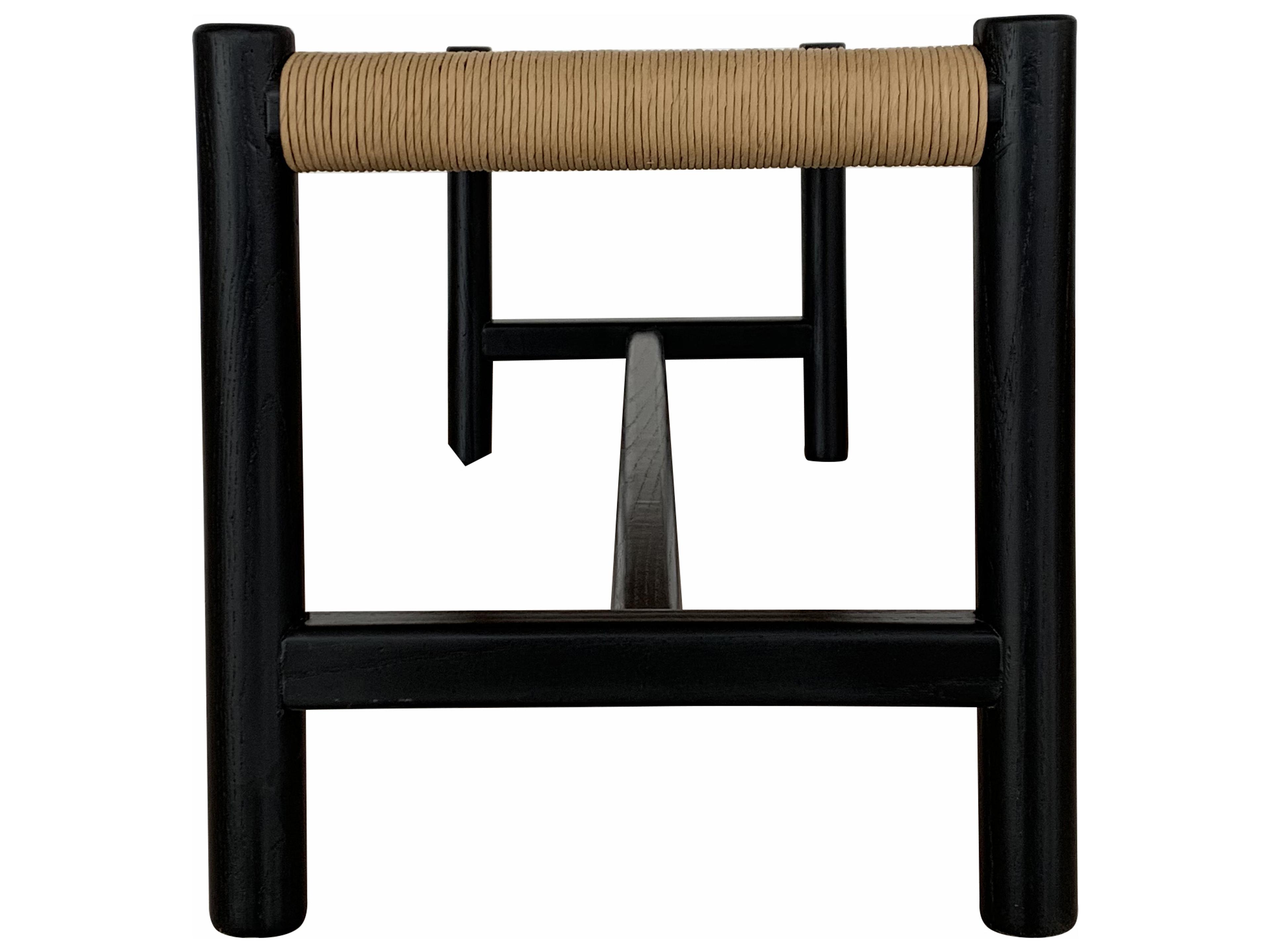 Moe's Home Black Brown Accent Bench