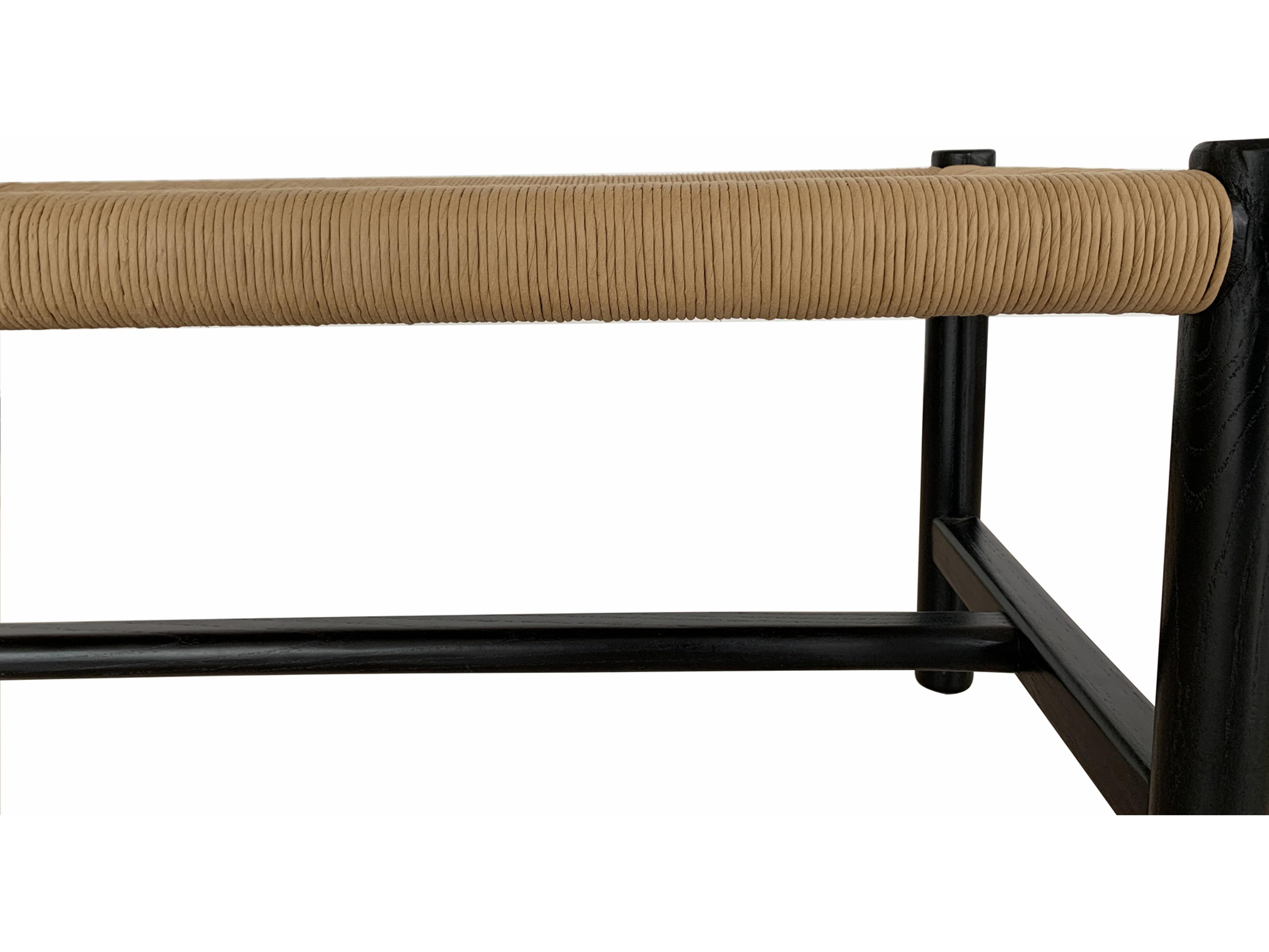 Moe's Home Black Brown Accent Bench