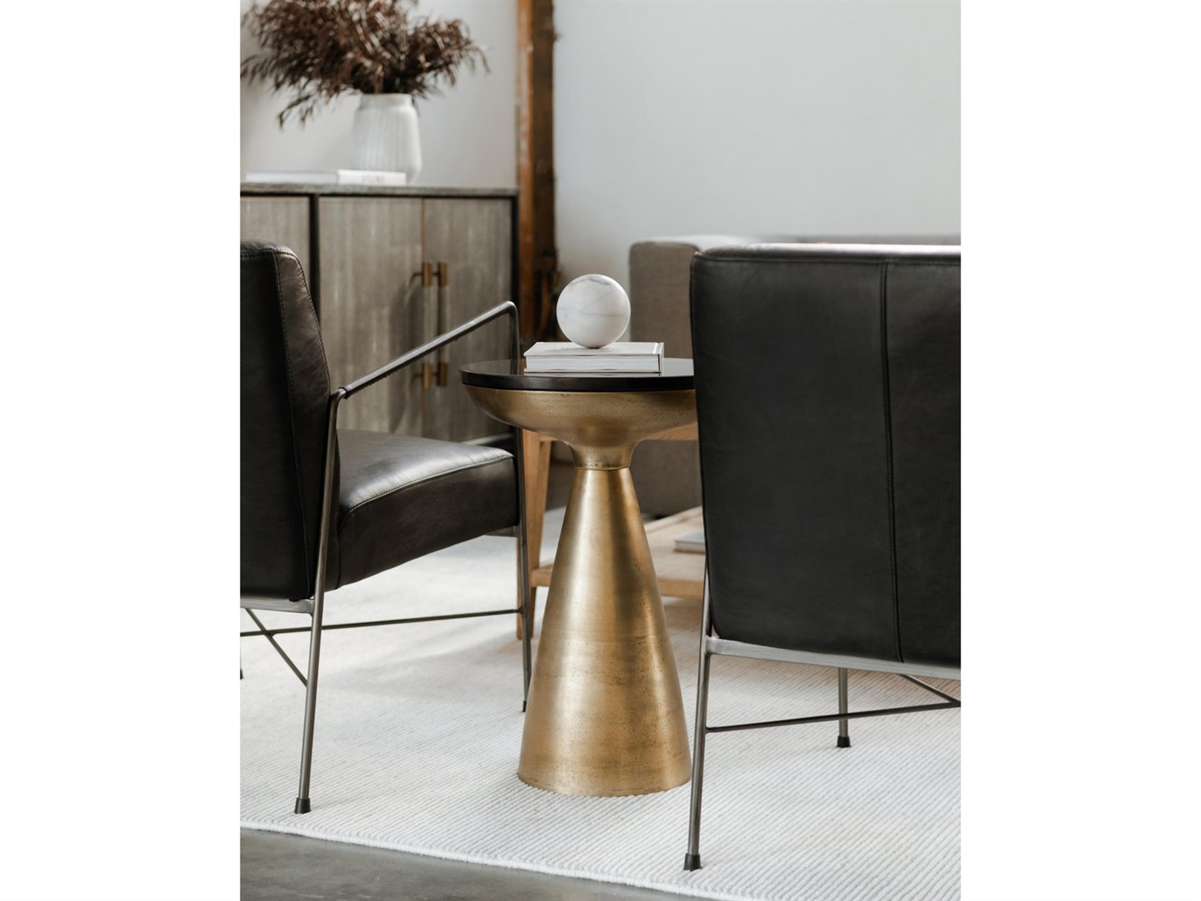 Moe's Home Font Round Granite End Table