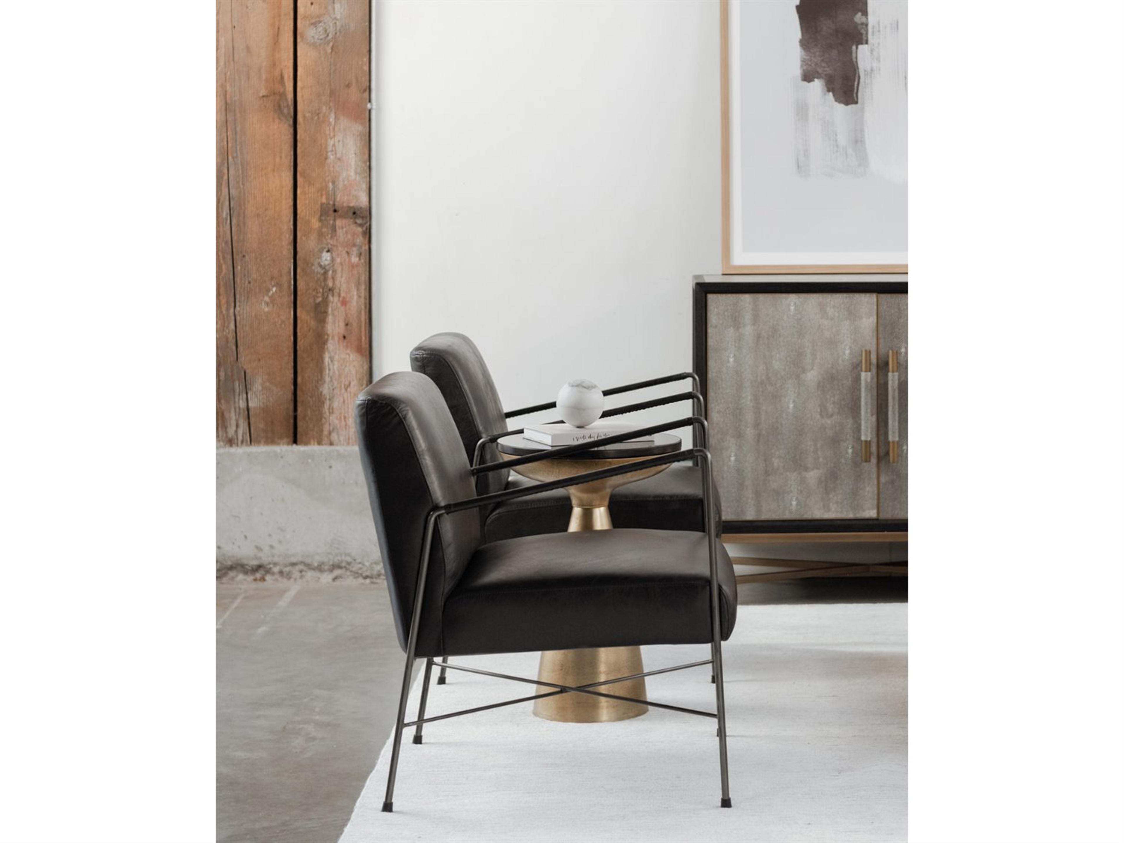 Moe's Home Font Round Granite End Table