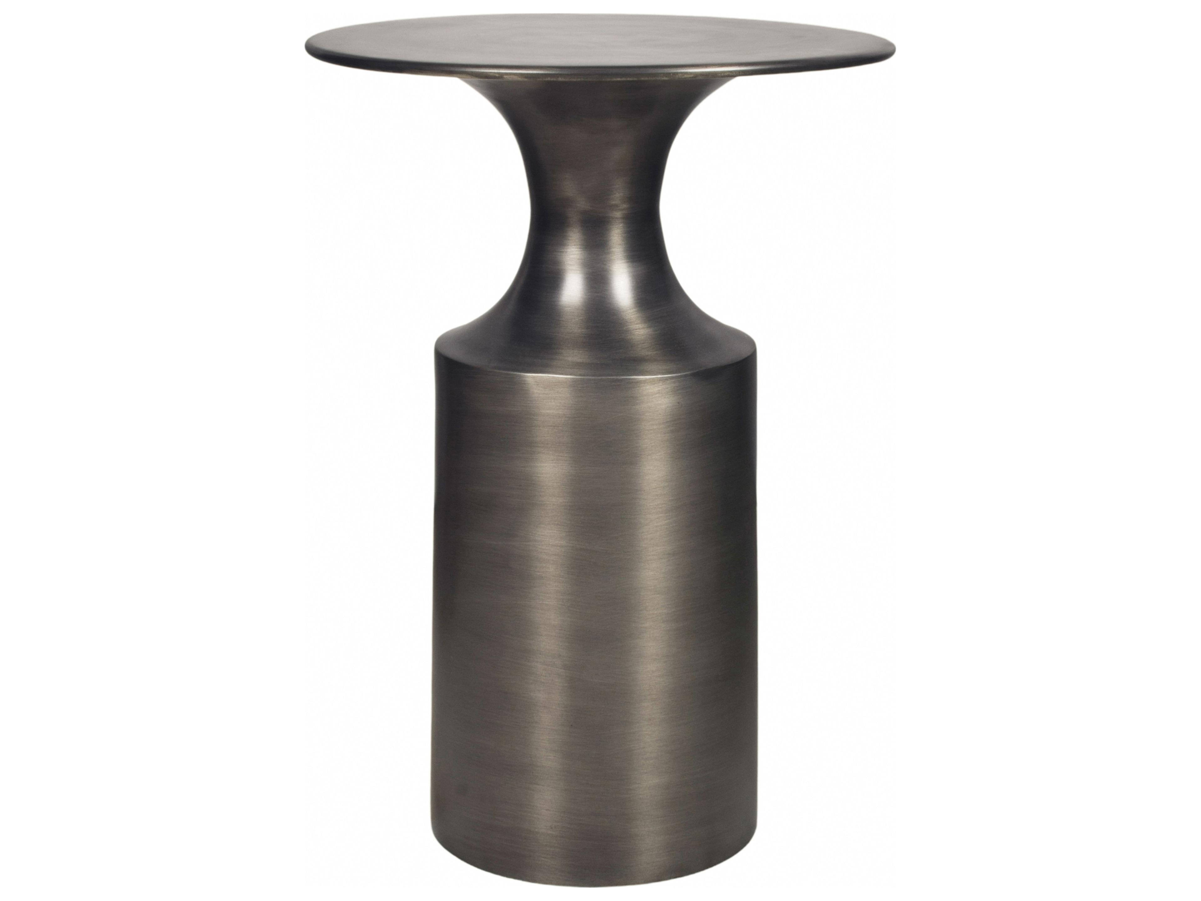 Moe's Home Rassa Round Metal Zinc End Table