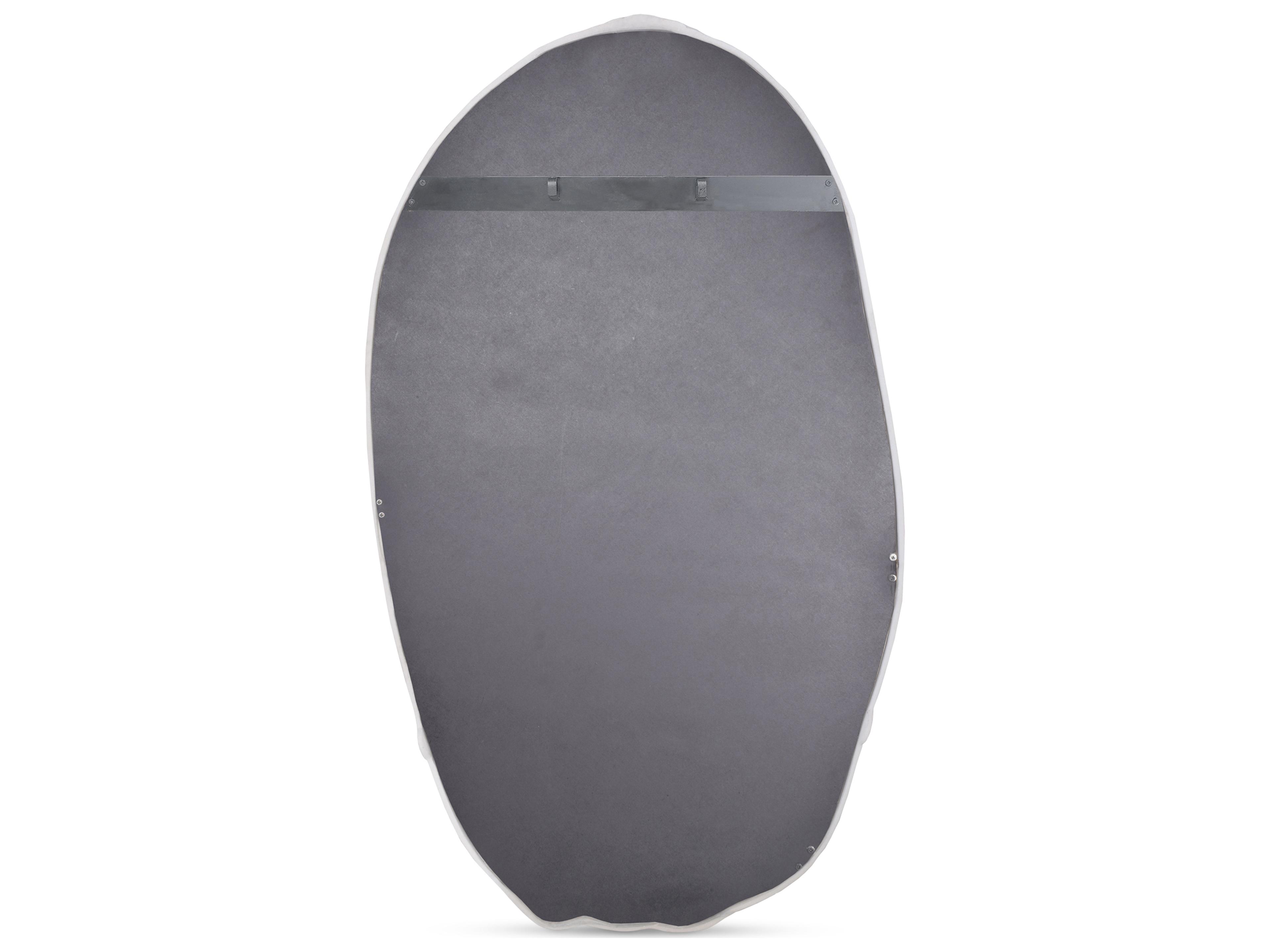 Moe's Home Foundry White Oval Wall Mirror