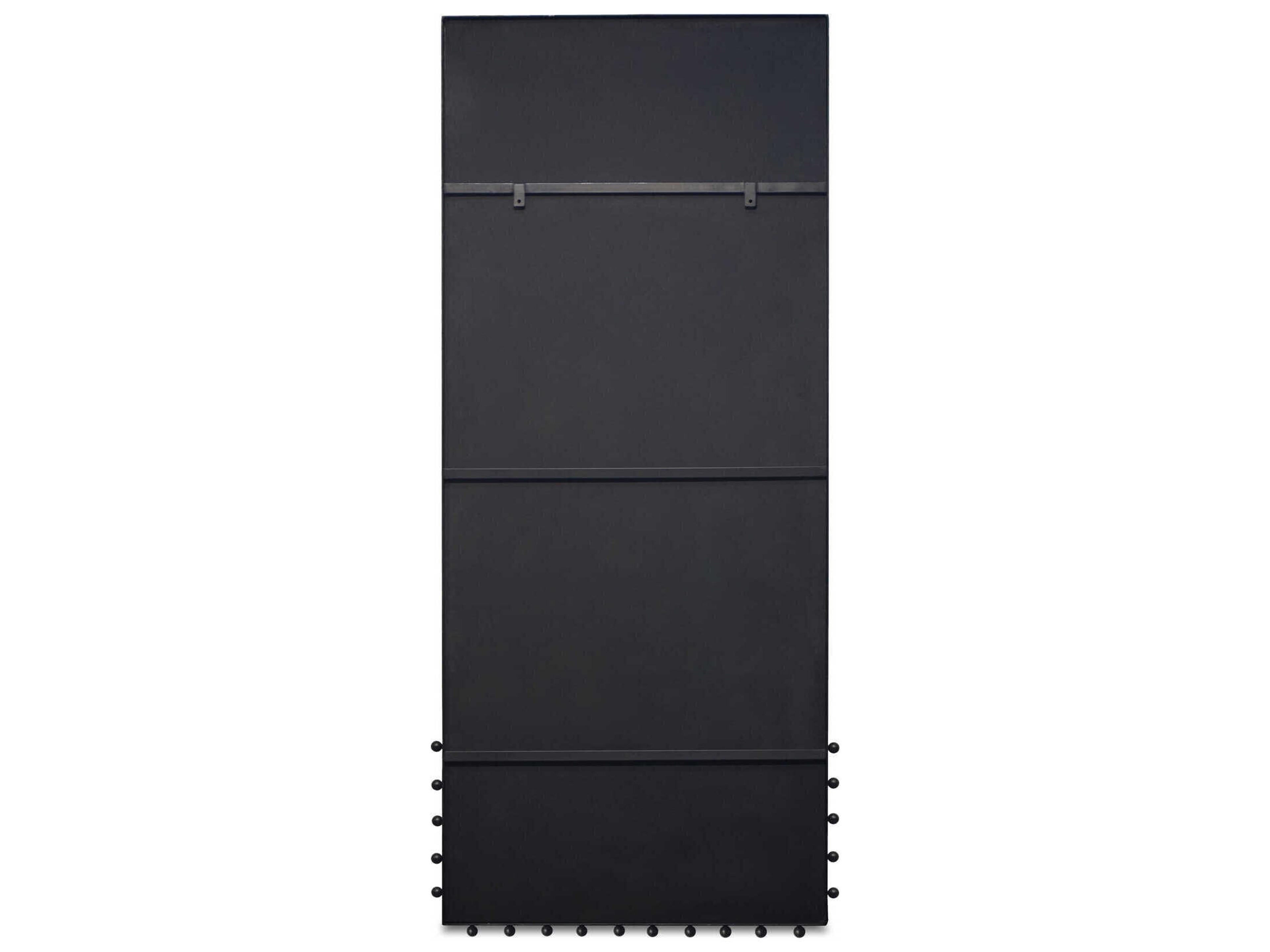 Moe's Home Figaro Black Rectangular Floor Mirror