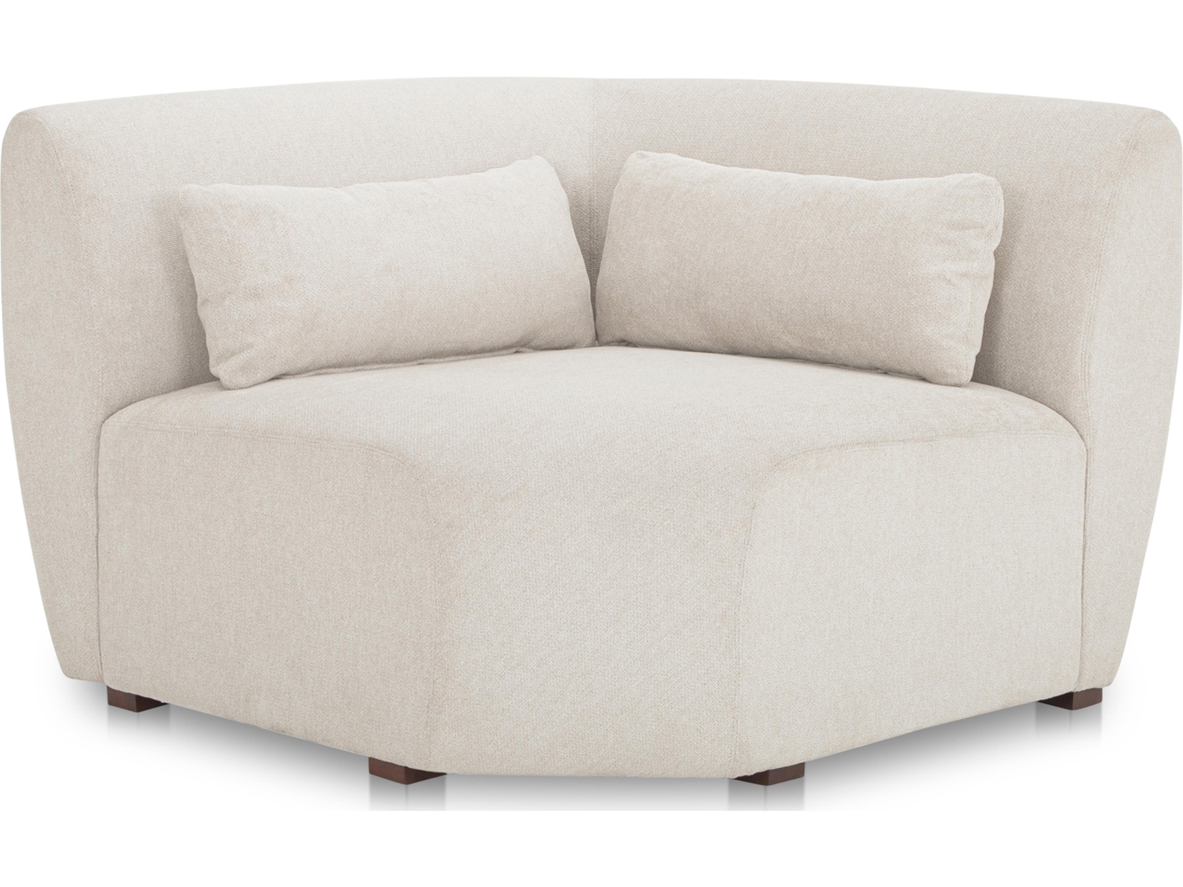 Moe's Home Amelia Corner Chair Warm White