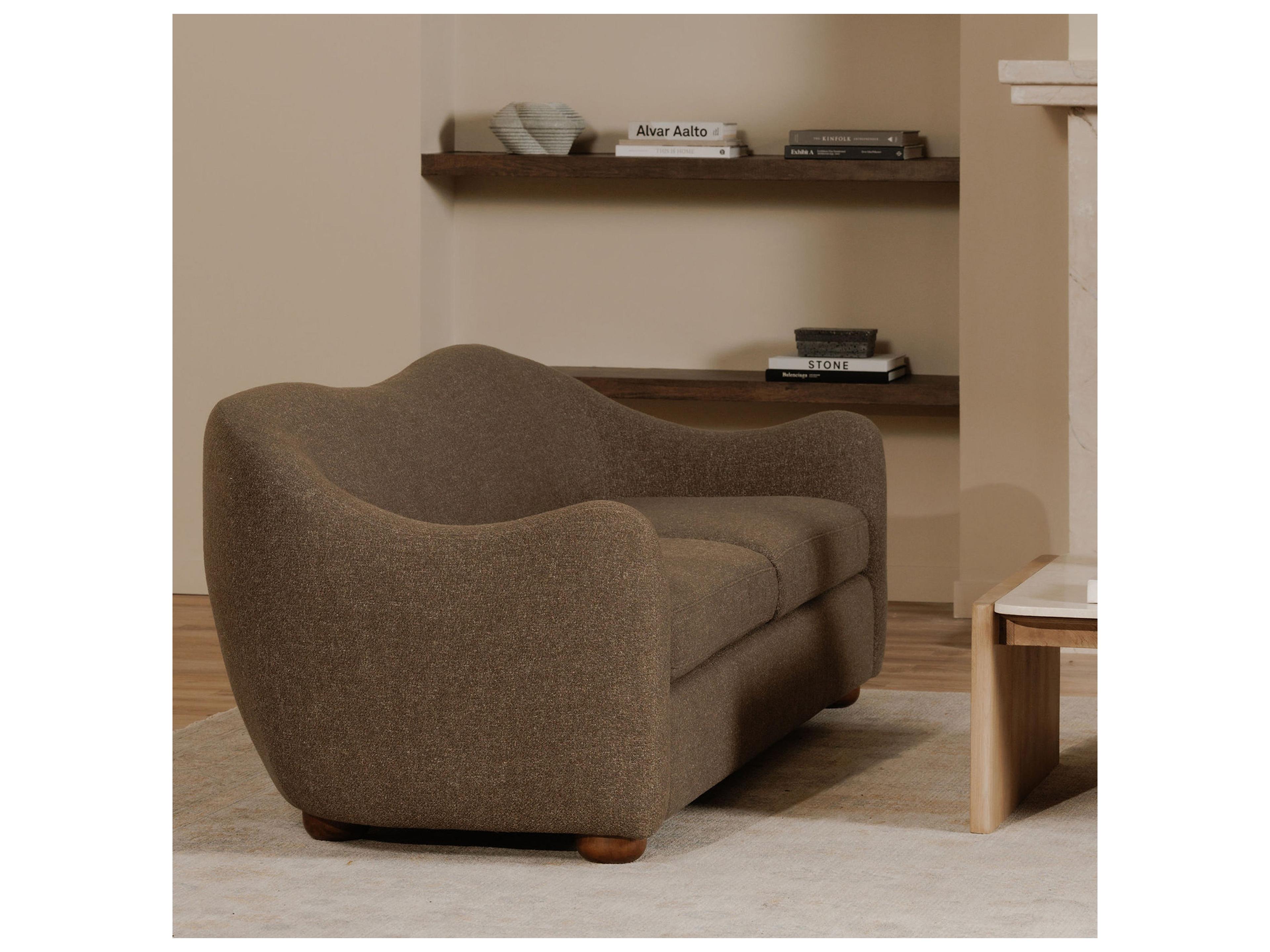 Moe's Home Bria Brown Upholstered Sofa