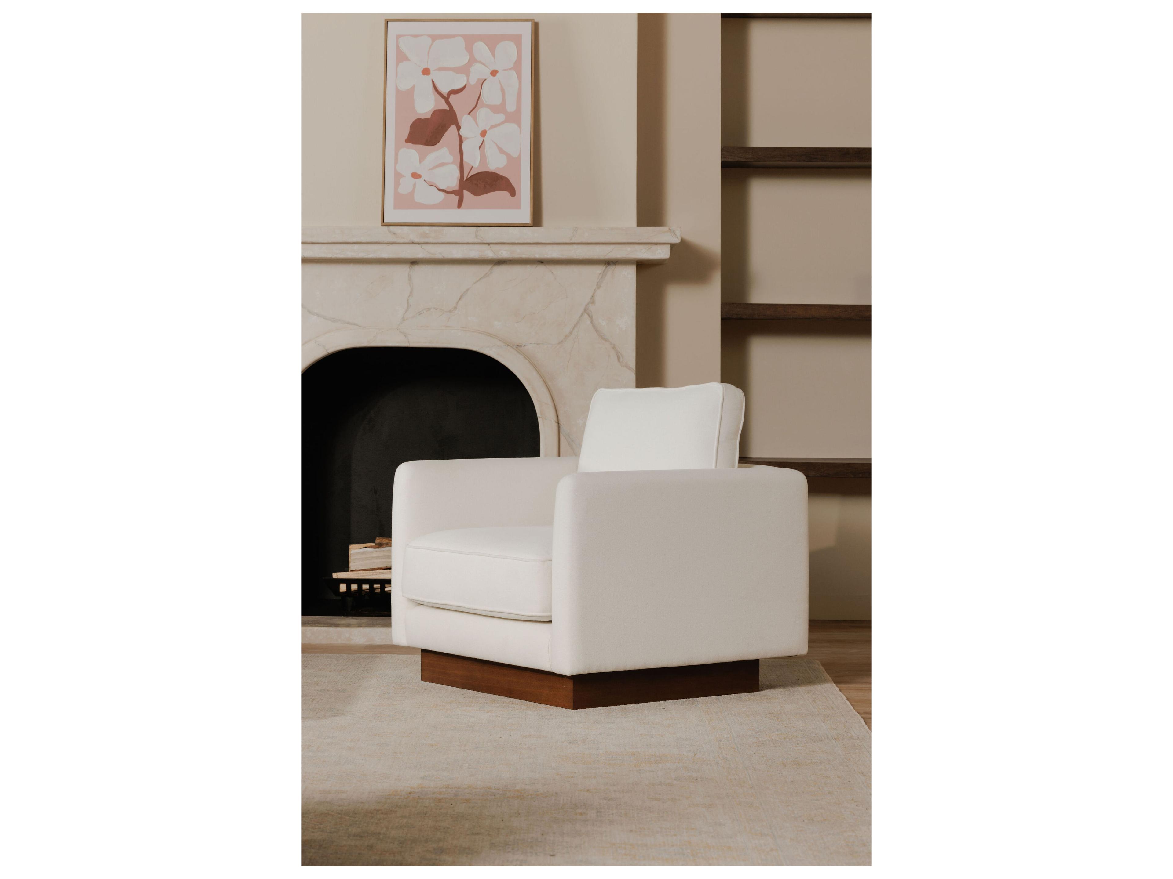 Moe's Home Vernon White Accent Chair