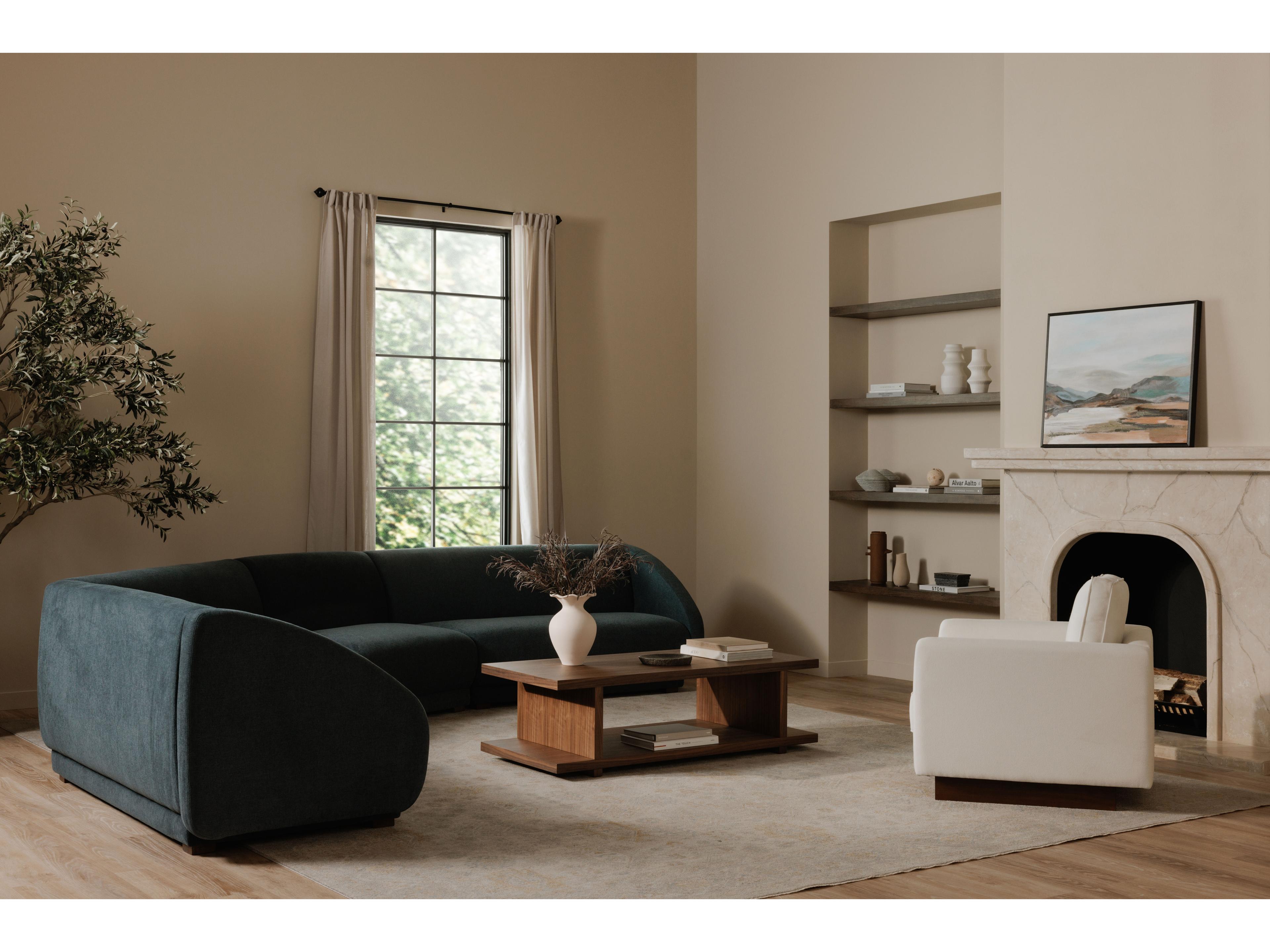 Moe's Home Vernon White Accent Chair