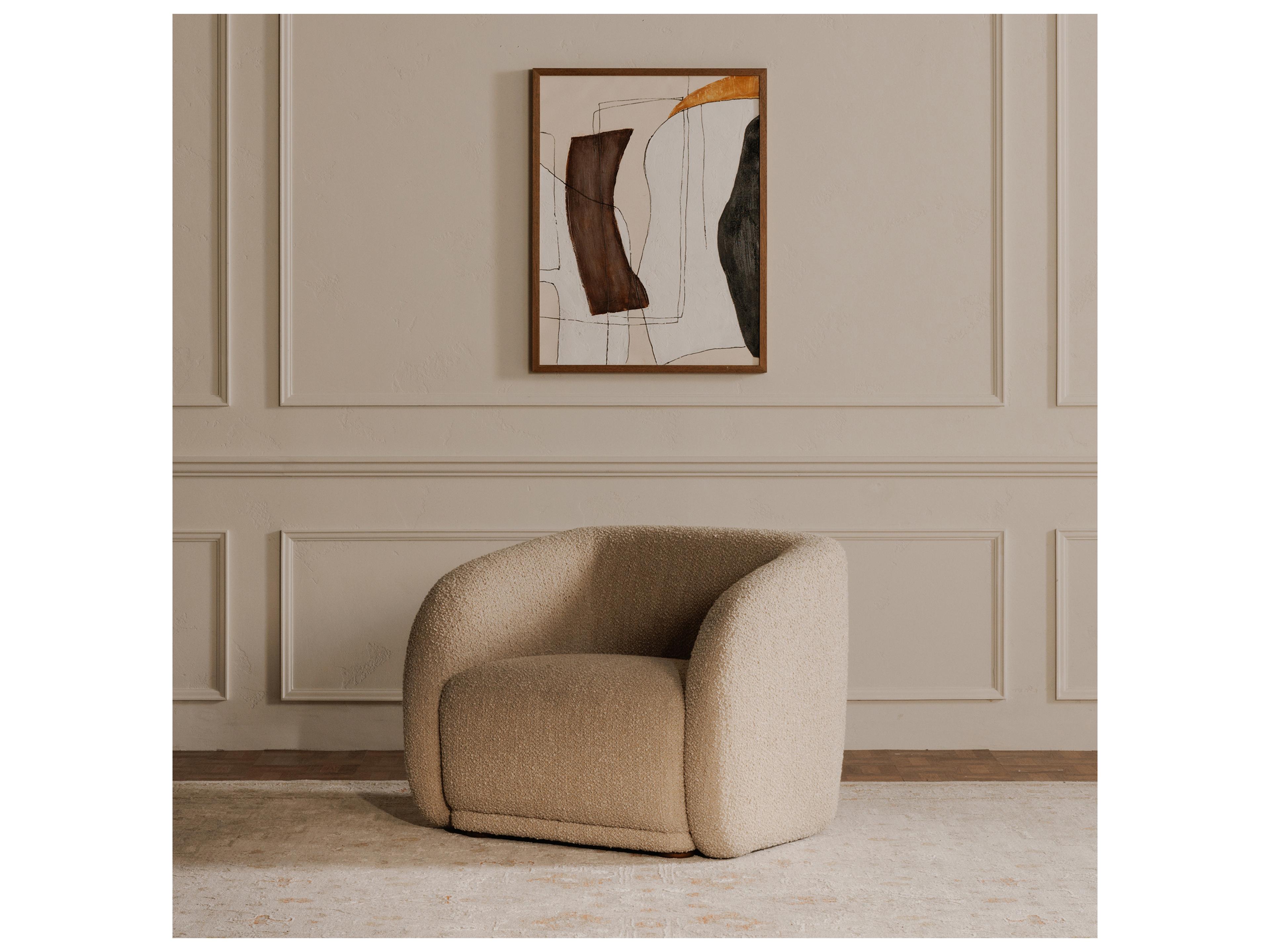 Moe's Home Faye Beige Accent Chair
