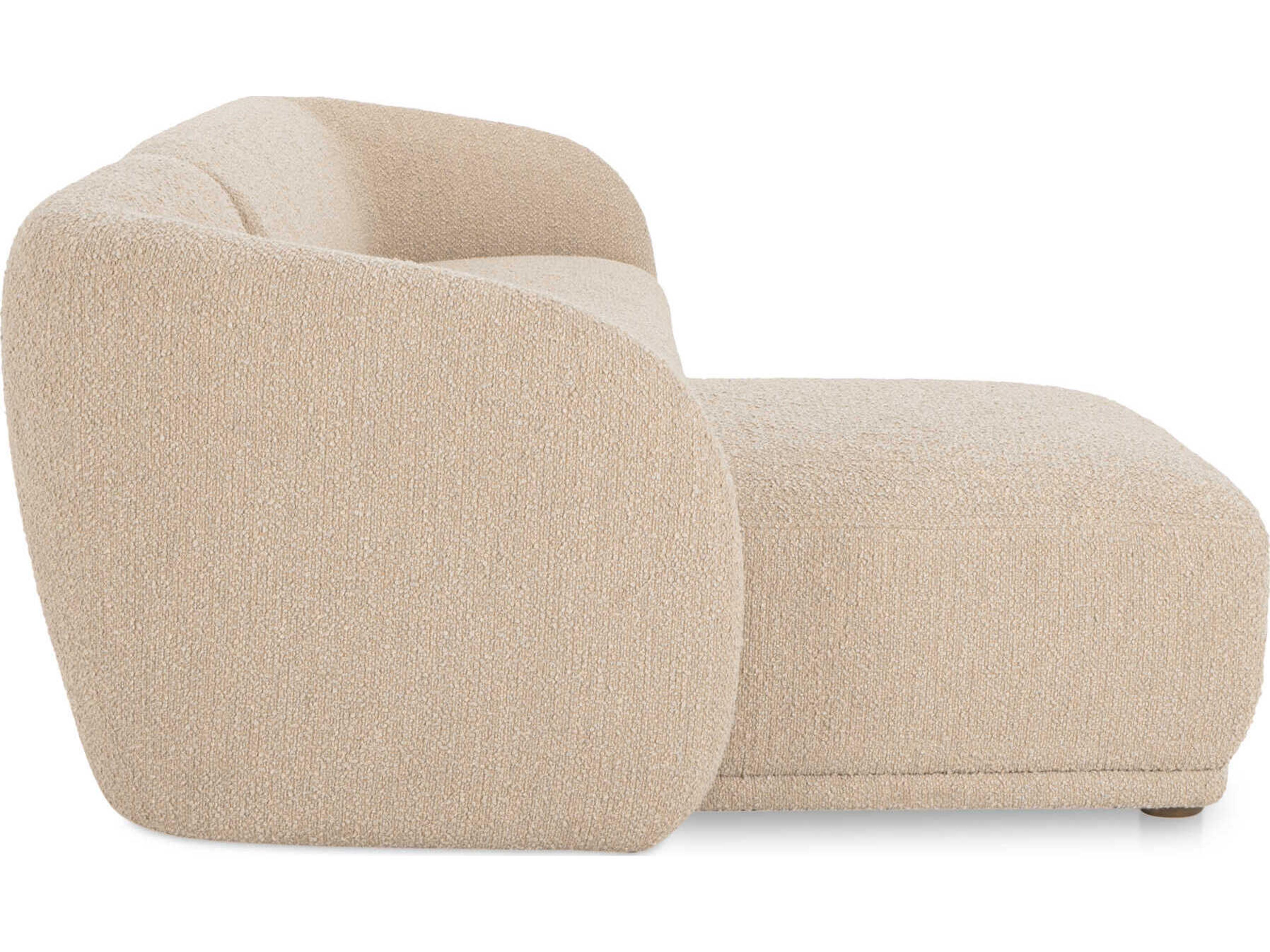 Moe's Home Faye Beige Upholstered Sectional Sofa