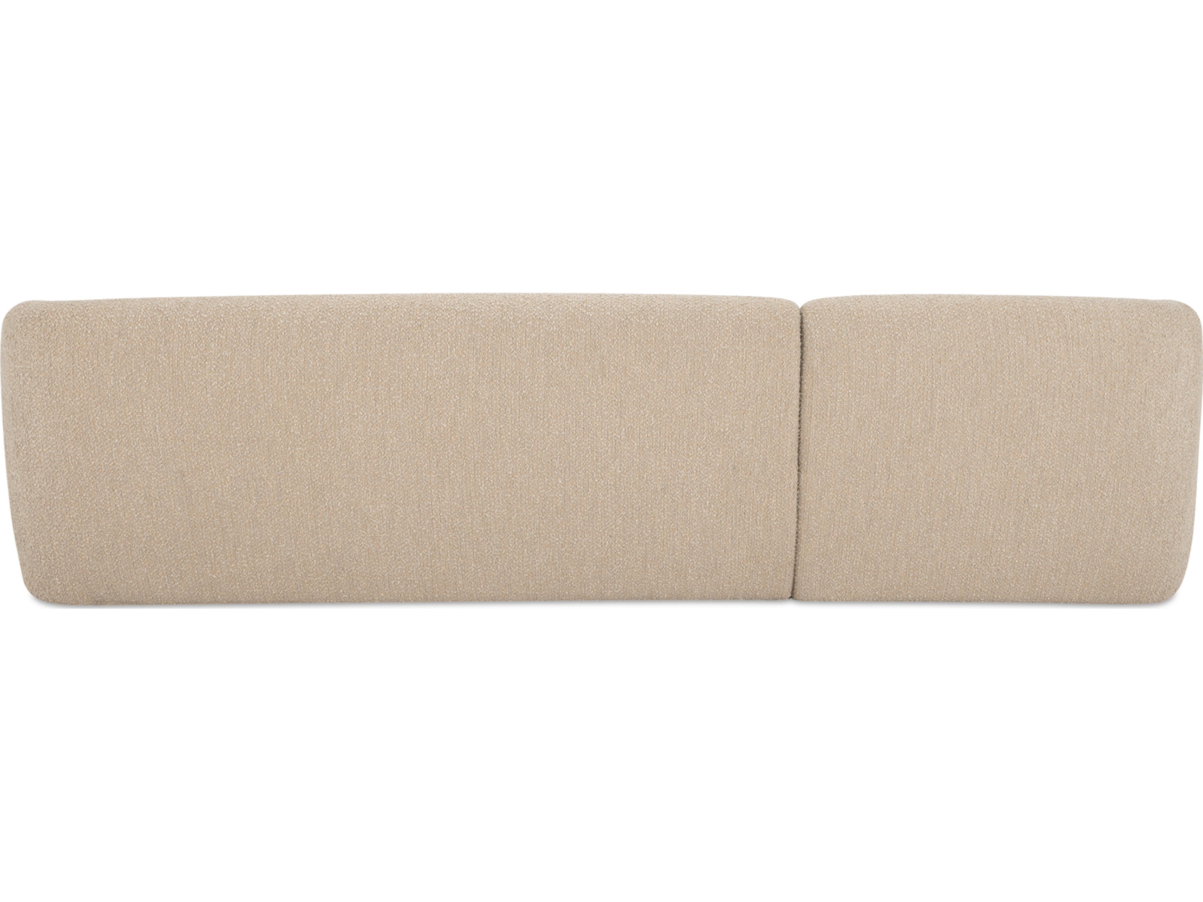 Moe's Home Faye Beige Upholstered Sectional Sofa