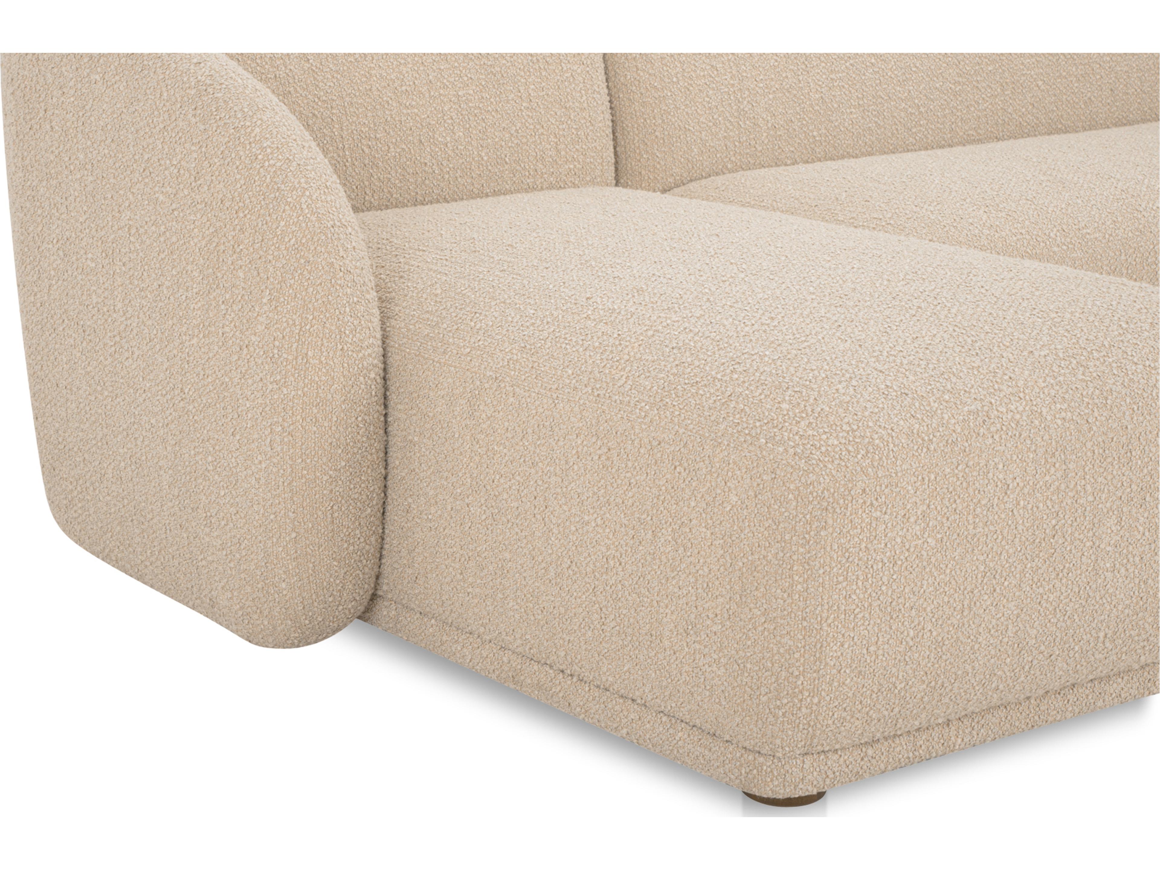 Moe's Home Faye Beige Upholstered Sectional Sofa