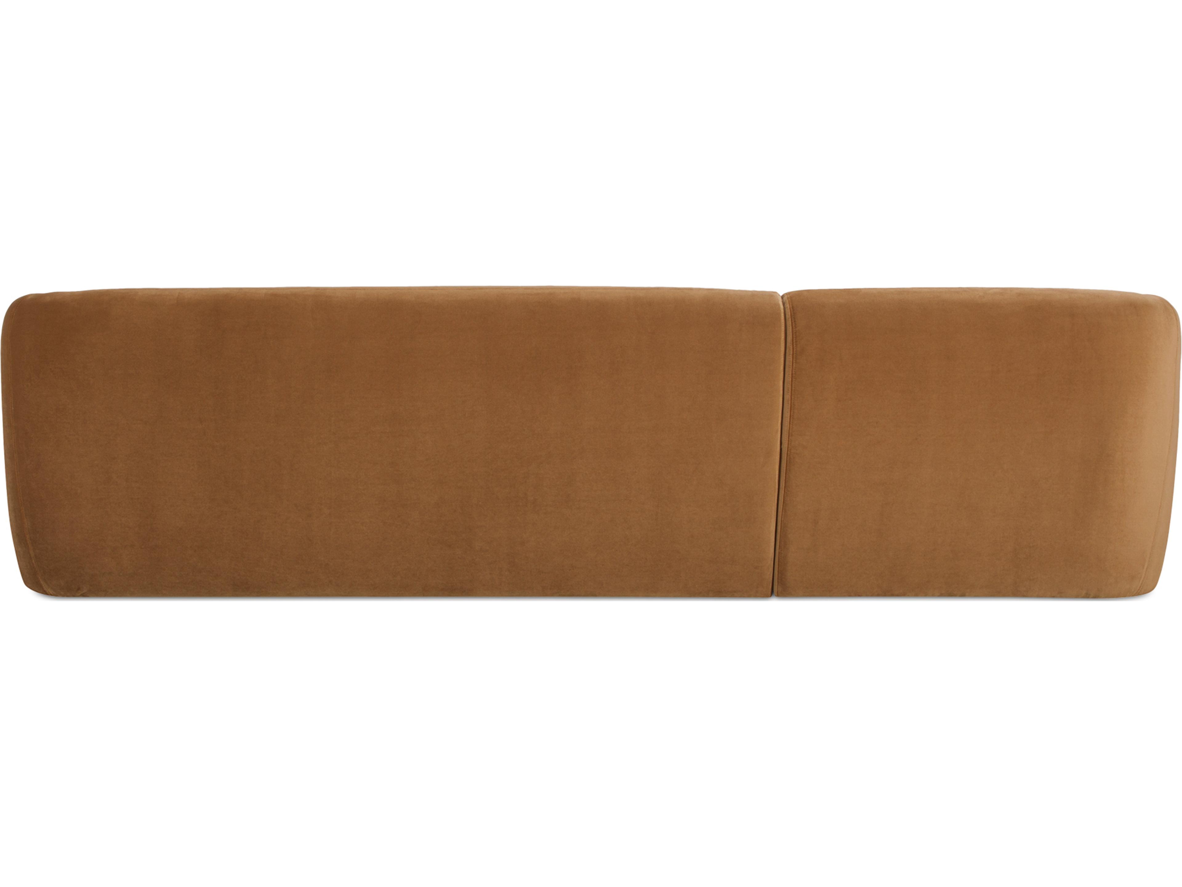 Moe's Home Faye Brown Upholstered Sectional Sofa