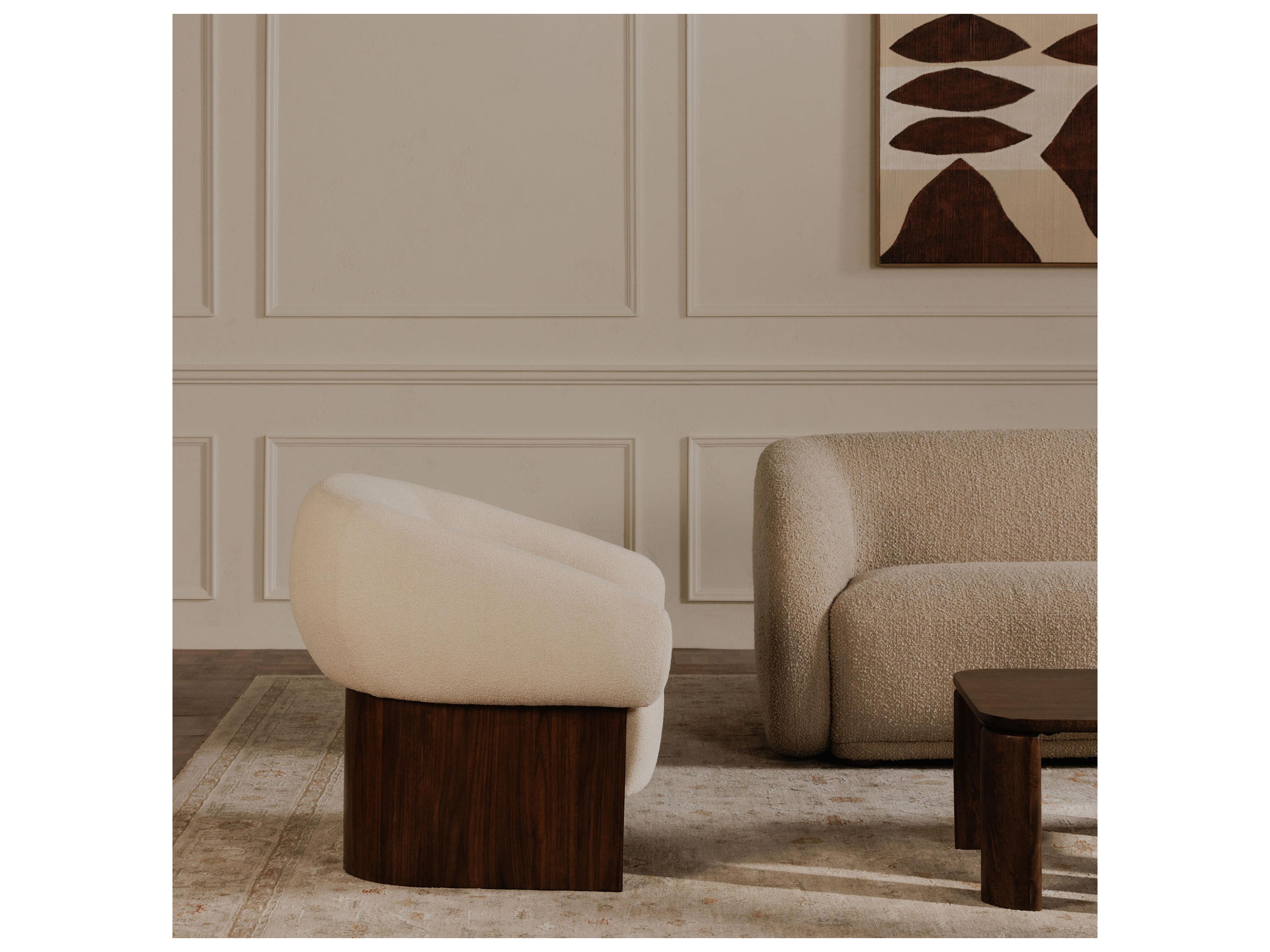 Moe's Home Otto White Accent Chair