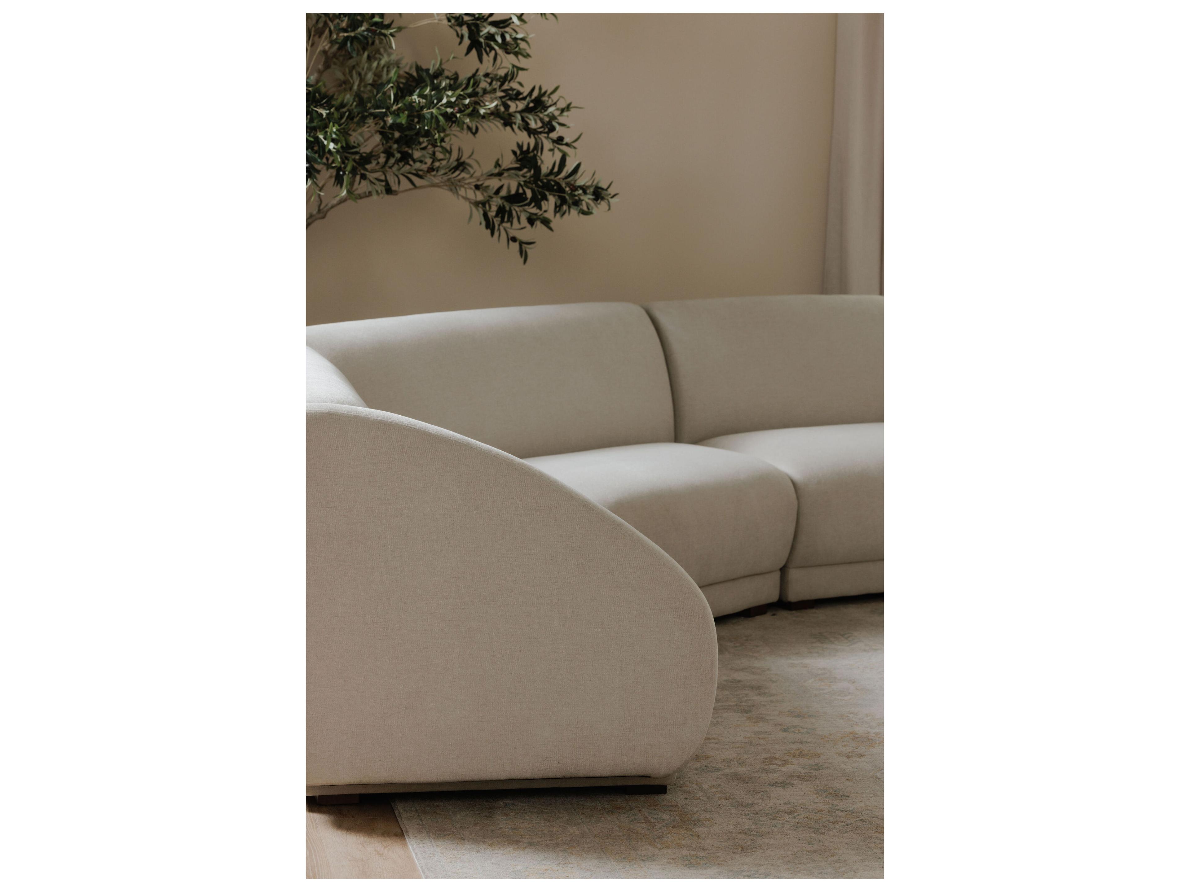 Moe's Home Fraser Beige Left Arm Facing Upholstered Sofa