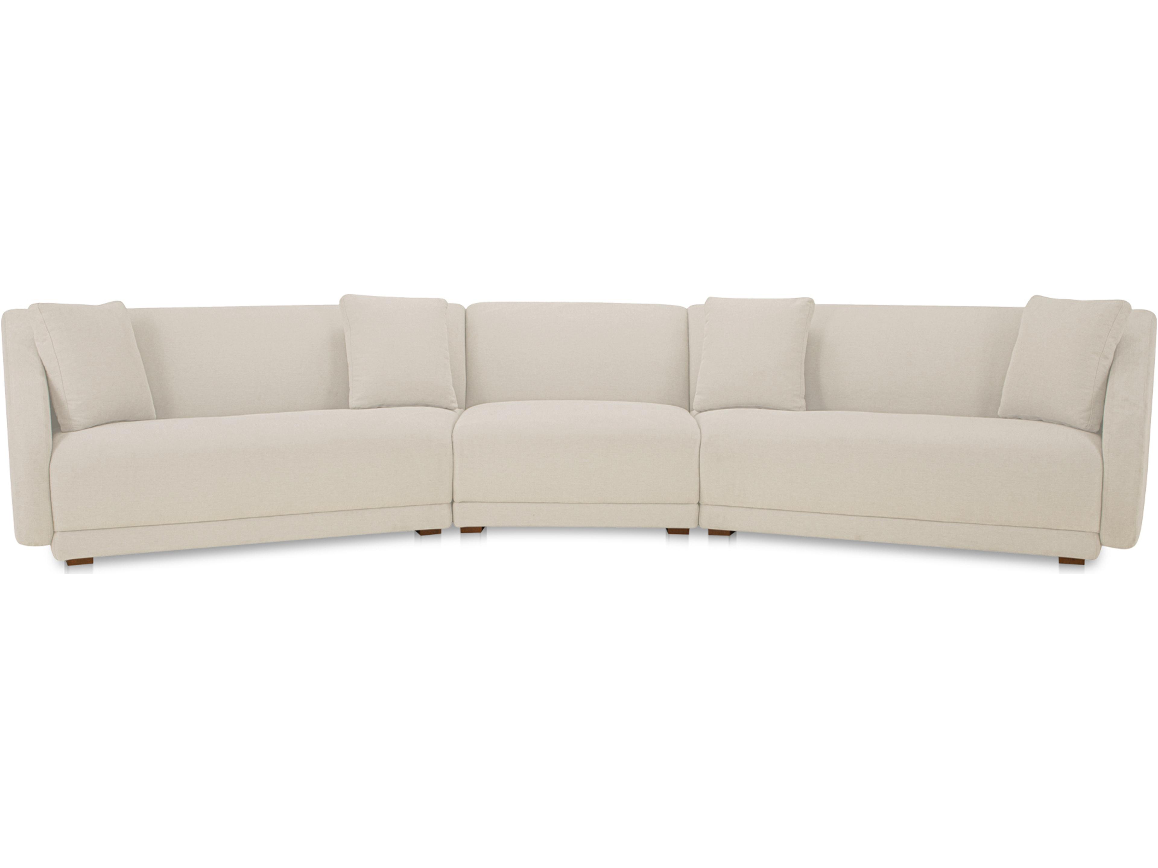 Fraser Beige Upholstered Sectional Sofa