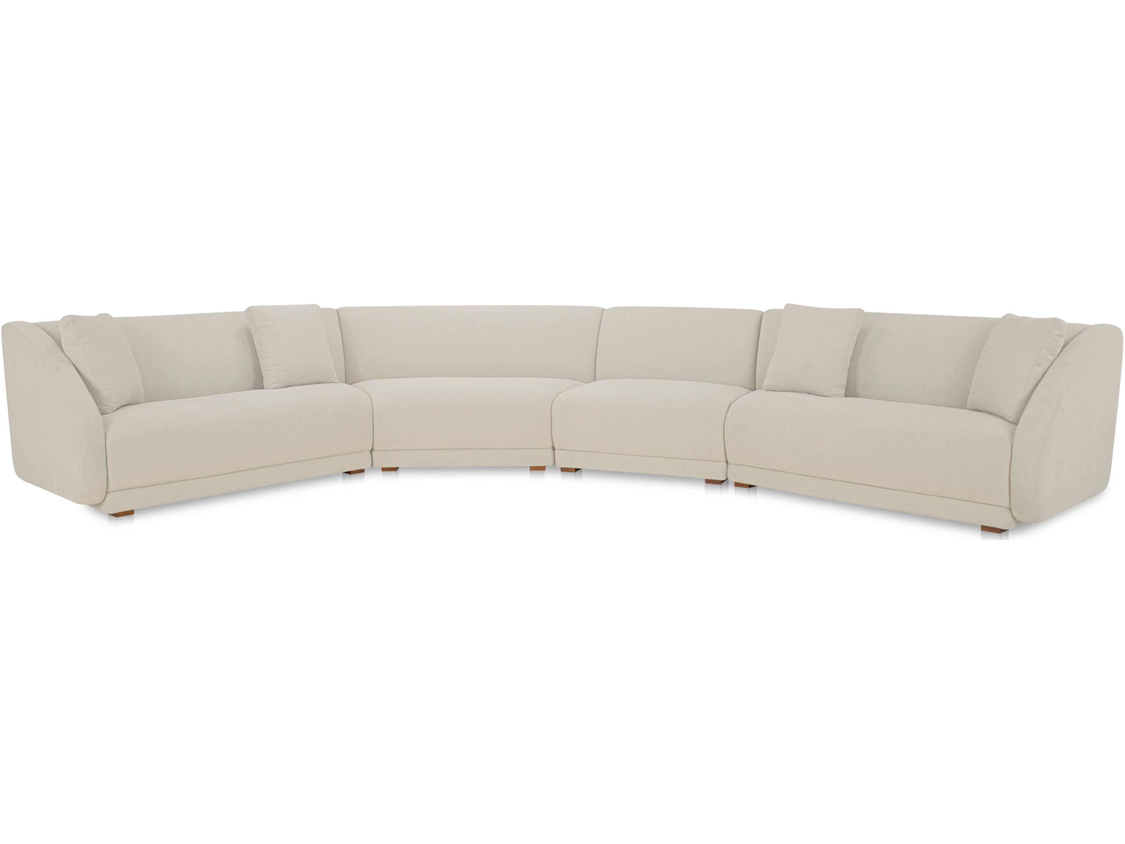 Fraser Beige Upholstered Sectional Sofa