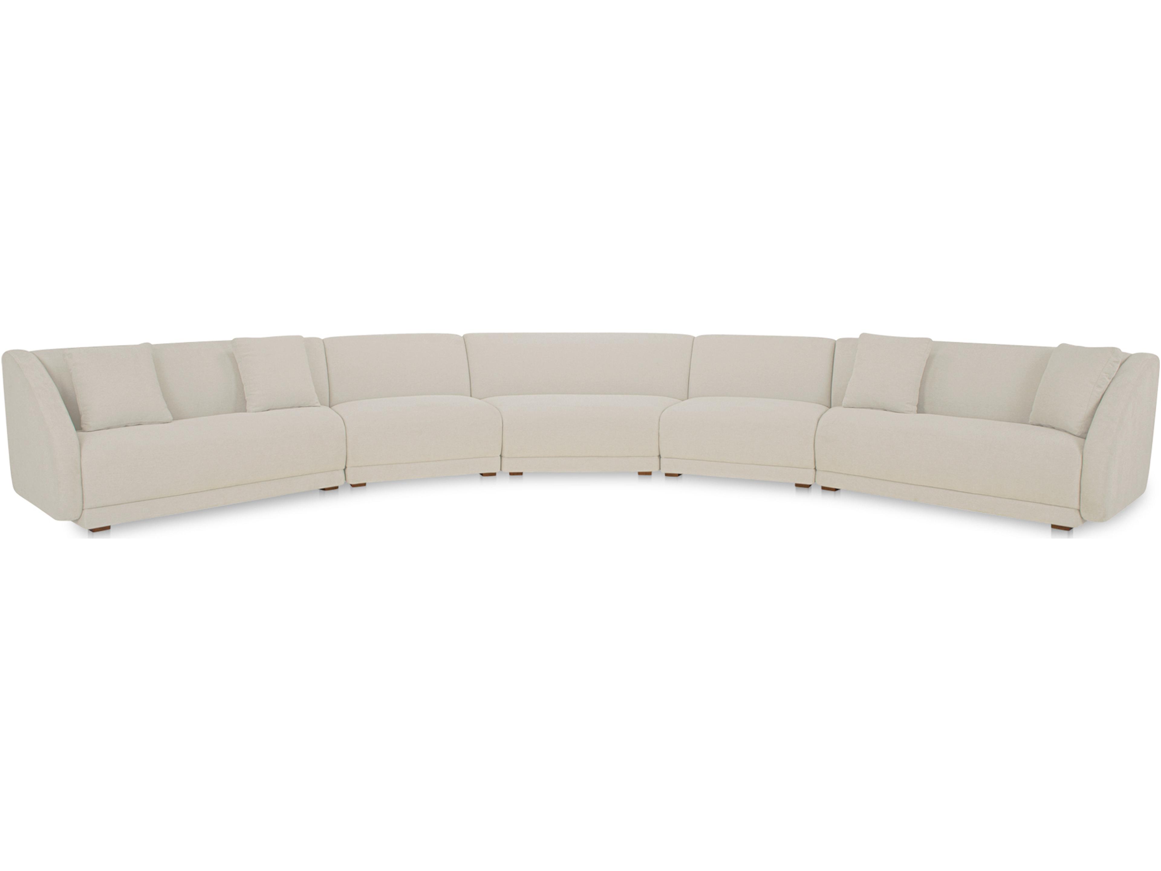 Fraser Beige Upholstered Sectional Sofa